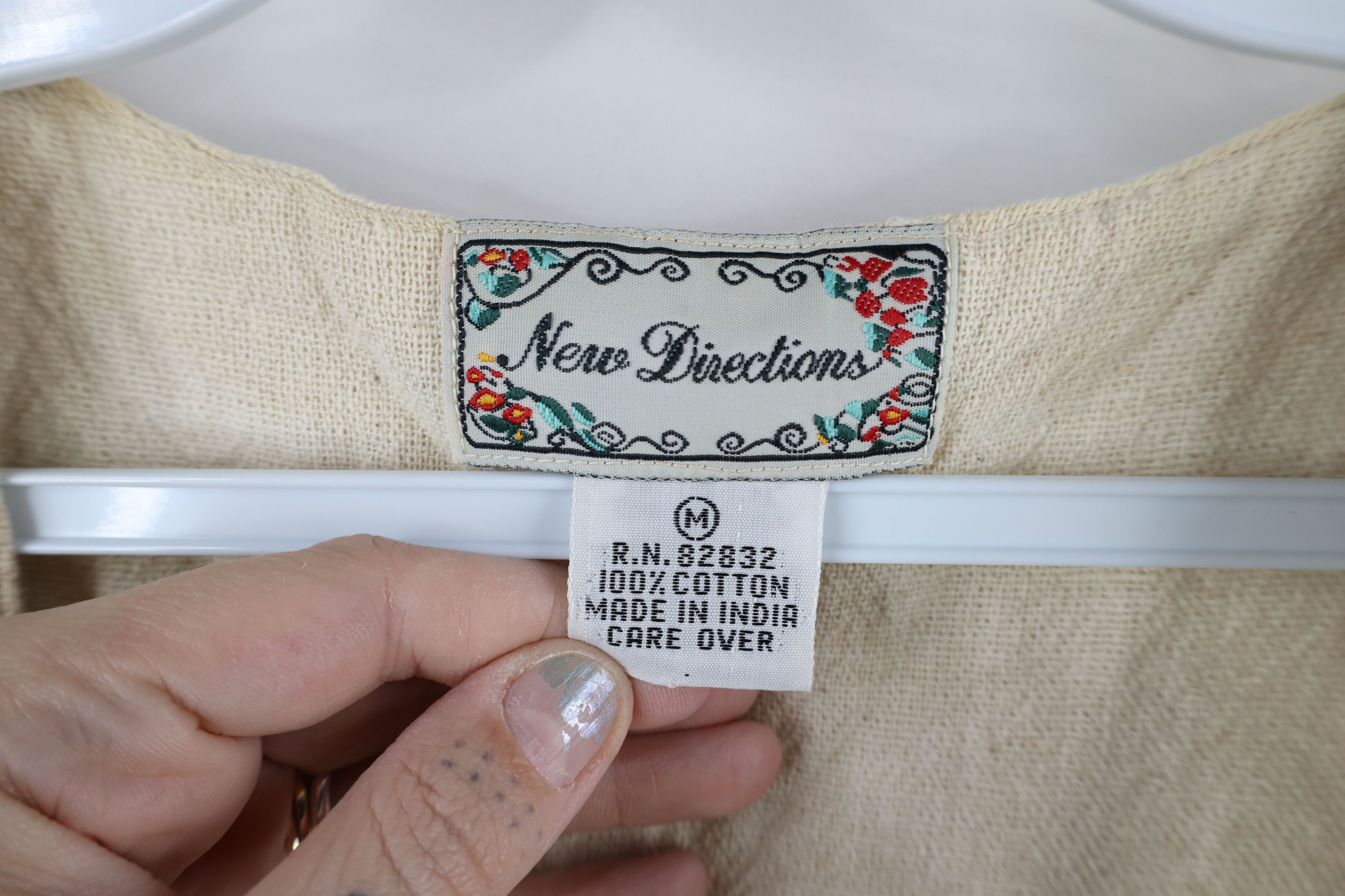 Vintage Vintage 90s Streetwear Embroidered Flower Button Vest Jacket Size M / US 6-8 / IT 42-44 - 7 Thumbnail