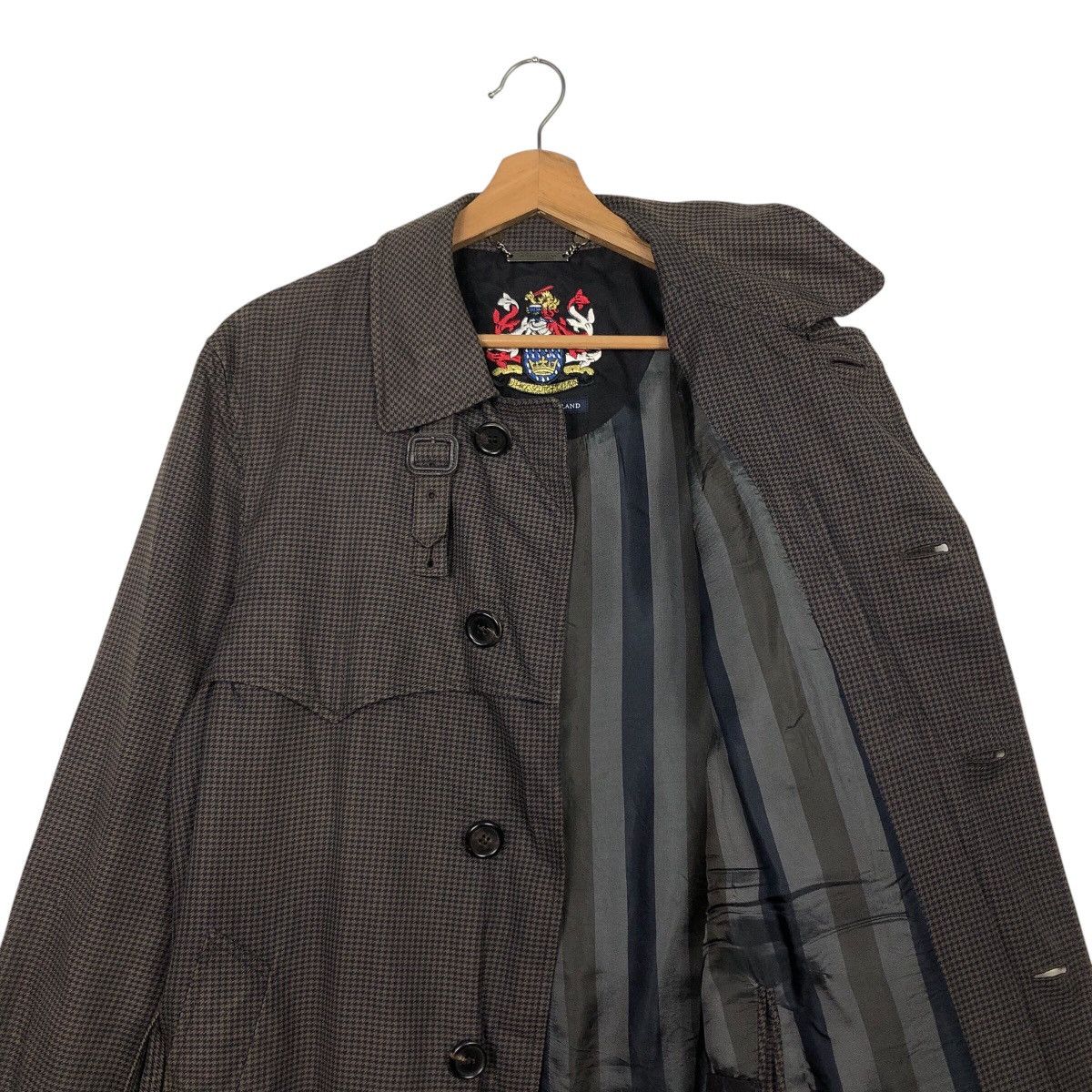 Aquascutum × Vintage 📌Vintage Long Jacket Belted Aquascutum Made in England Size US M / EU 48-50 / 2 - 13 Thumbnail