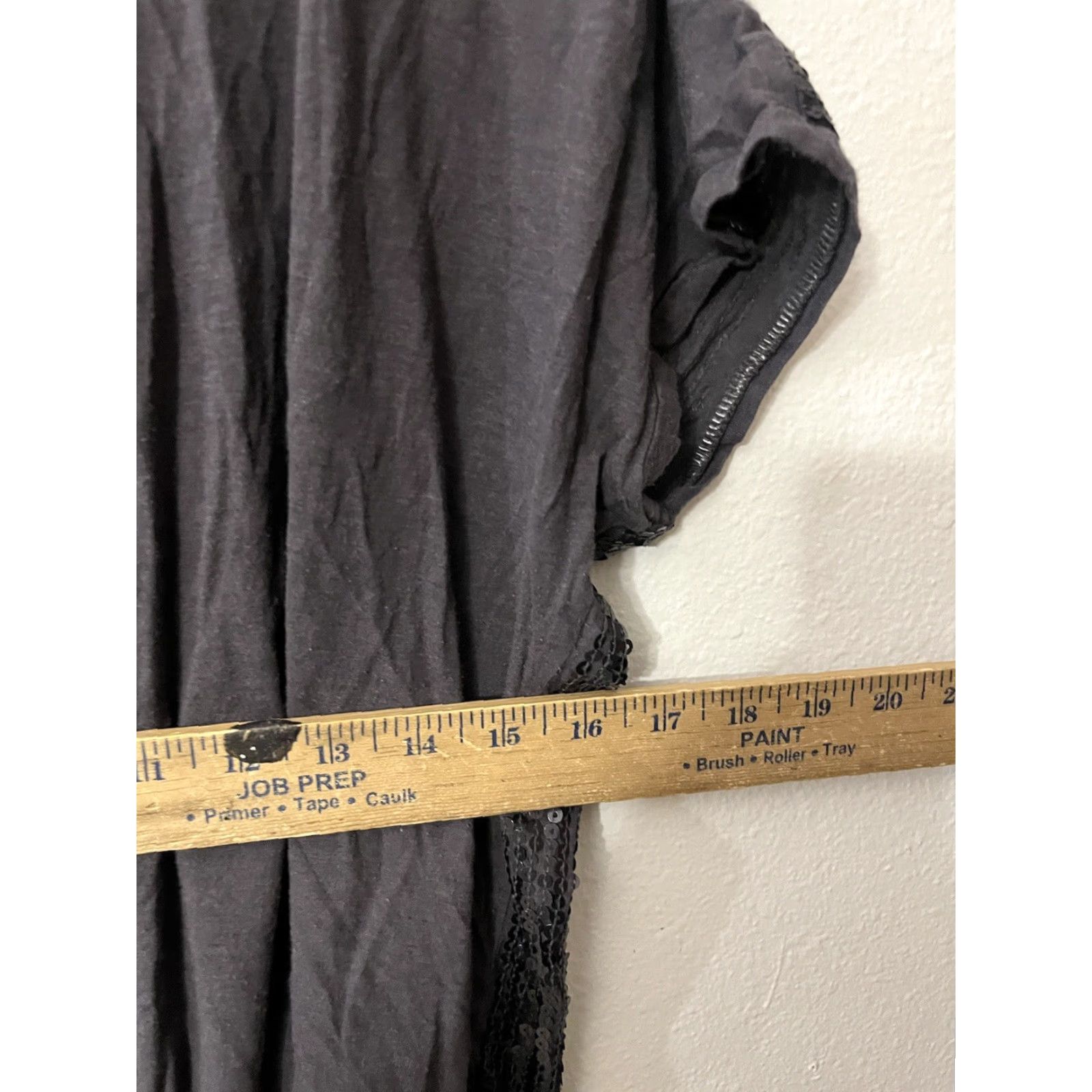 Express Express Gray Sequin Short Sleeve Shirt Women’s Medium Modern Casual T-Shirt Size M / US 6-8 / IT 42-44 - 5 Thumbnail