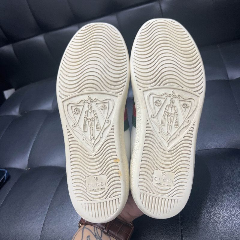Gucci Gucci ACE Leather Pineapple Embroidery Sneakers - Size US 5 / IT 35 - 4 Thumbnail