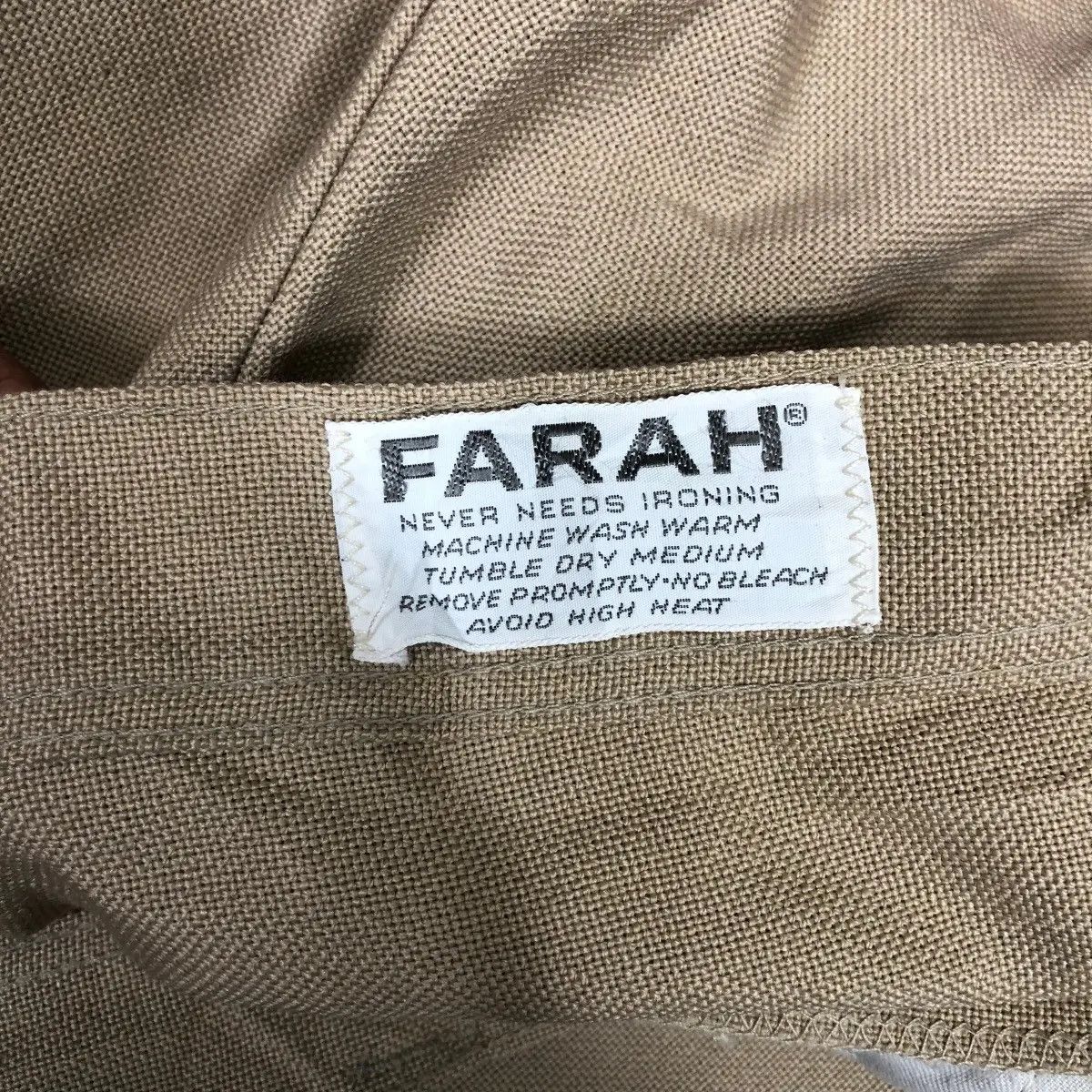 Farah Vintage 80' FARAH STA PREST Wrinkle Resistant Fabric Pant Size 26" / US 2 / IT 38 - 6 Thumbnail