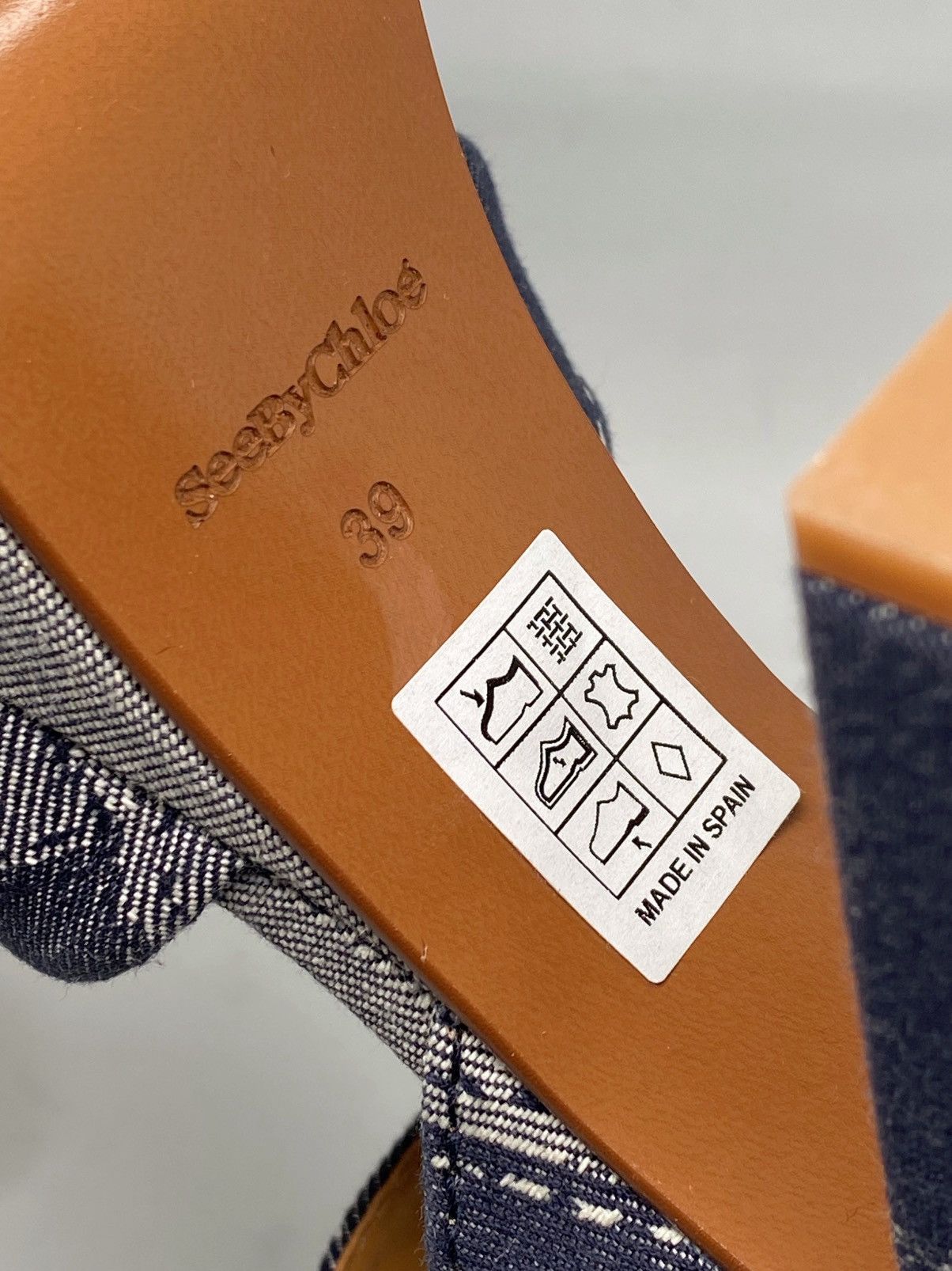 See by Chloe See by Chloe Joei Patchwork Denim Platform Sandals size 39 Size US 9 / IT 39 - 15 Thumbnail
