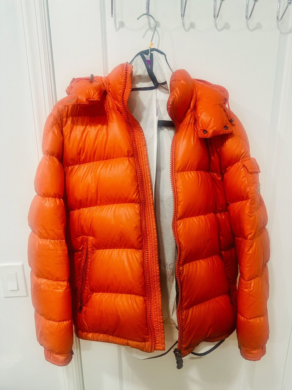 Moncler Moncler Orange Maya Bubble Jacket Size US XL / EU 56 / 4 - 1 Thumbnail