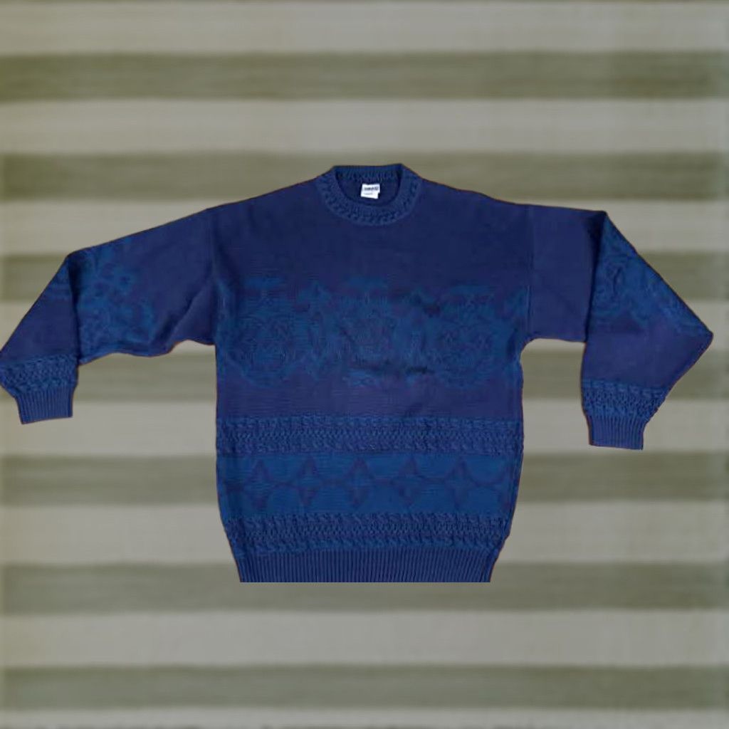 Vintage VINTAGE HEAD Ski Sweater XL Men Purple Knit Crew Neck Pullover Geometric Canada EUC Size US XL / EU 56 / 4 - 1 Thumbnail