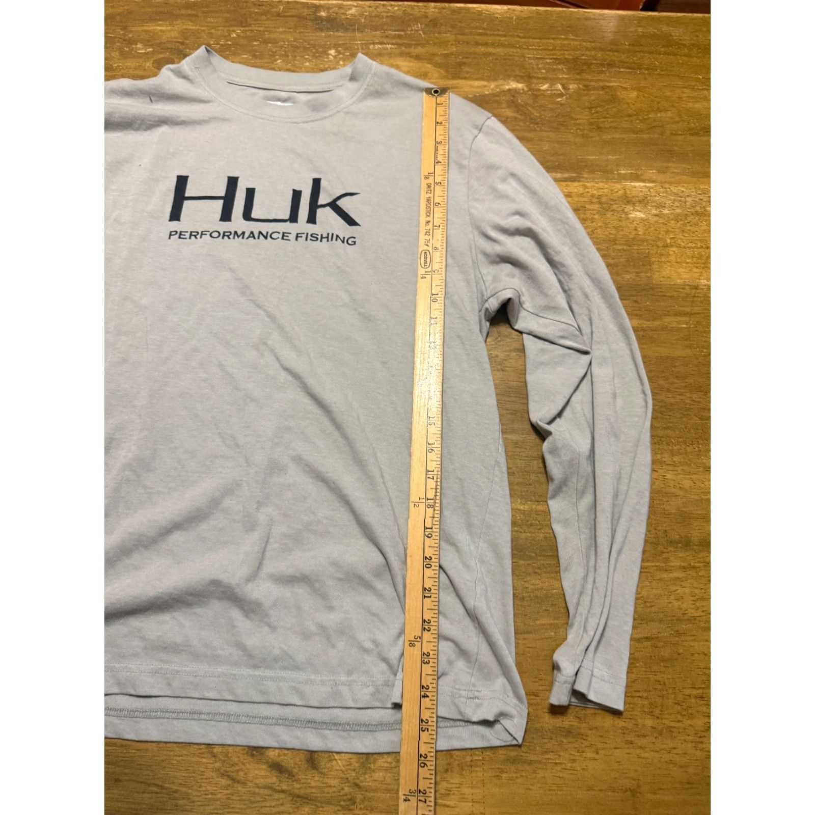 Vintage HUK Performance Shirt Men's Large Gray Black Fishing Long Sleeve Shirt Size US L / EU 52-54 / 3 - 7 Thumbnail