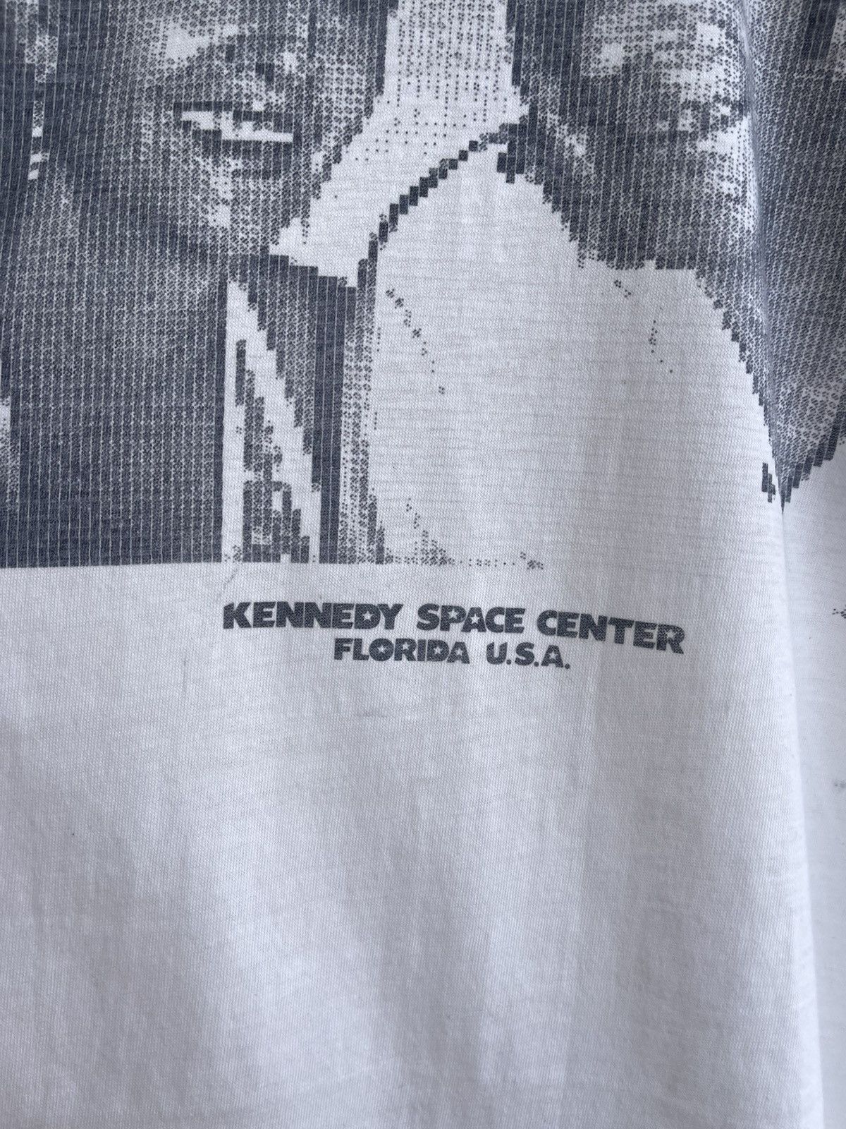 NASA Kennedy Space Center Graphic Print Ringer Tee Springfoot 70s Size US M / EU 48-50 / 2 - 7 Thumbnail