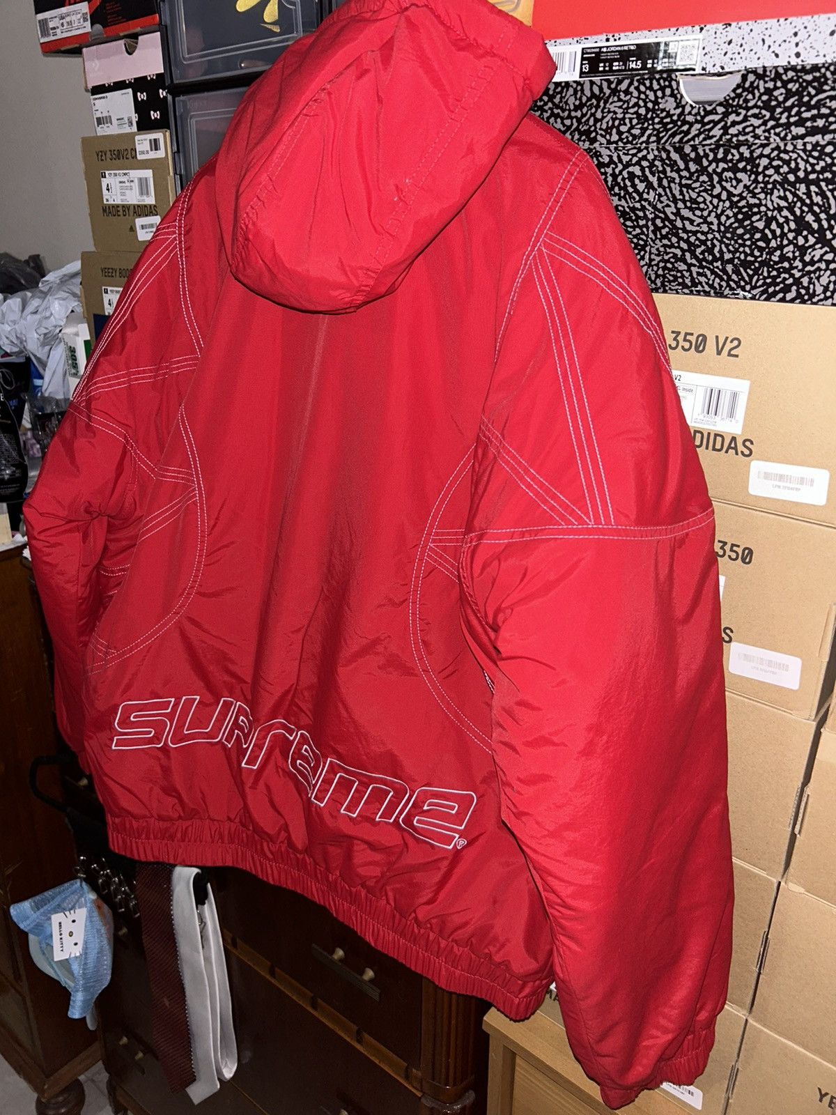 Supreme Supreme Zig Zag Stitch Puffy Jacket FW18 size Large NEW Size US L / EU 52-54 / 3 - 7 Thumbnail