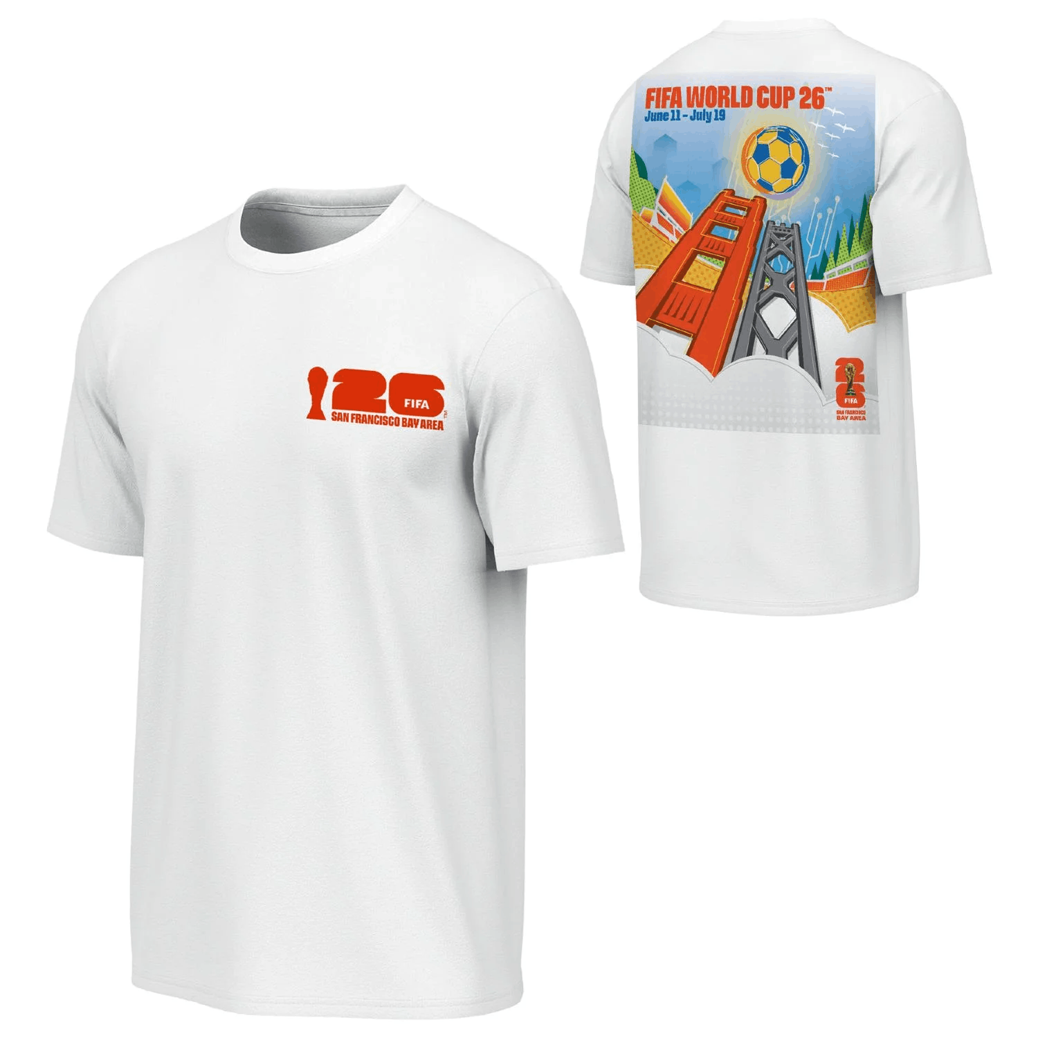 Other San Francisco Bay Area Poster White T-Shirt – Unisex Size US M / EU 48-50 / 2 - 1 Thumbnail