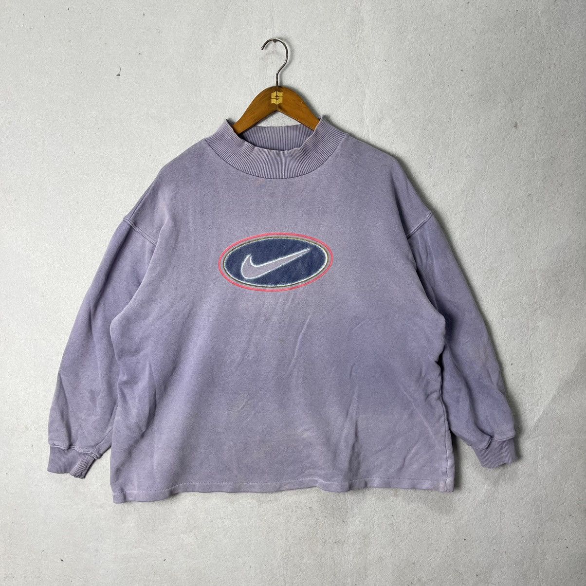 Nike Nike Big Logo AIR Back Spellout Sweatshirt Purple Size US L / EU 52-54 / 3 - 1 Thumbnail