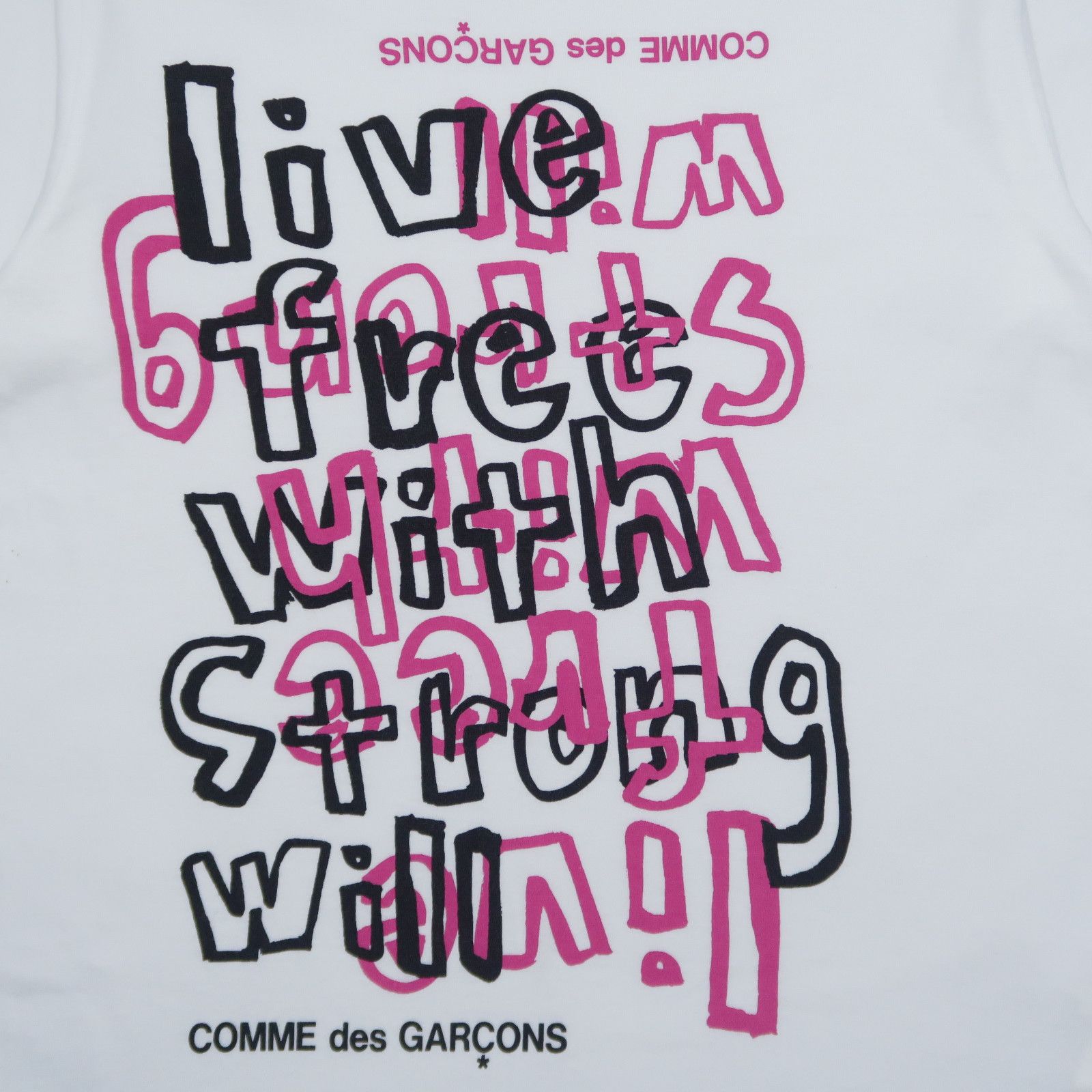 Comme des Garcons Comme des Garcons Live Free With Strong Will Double Tee Size US S / EU 44-46 / 1 - 17 Thumbnail
