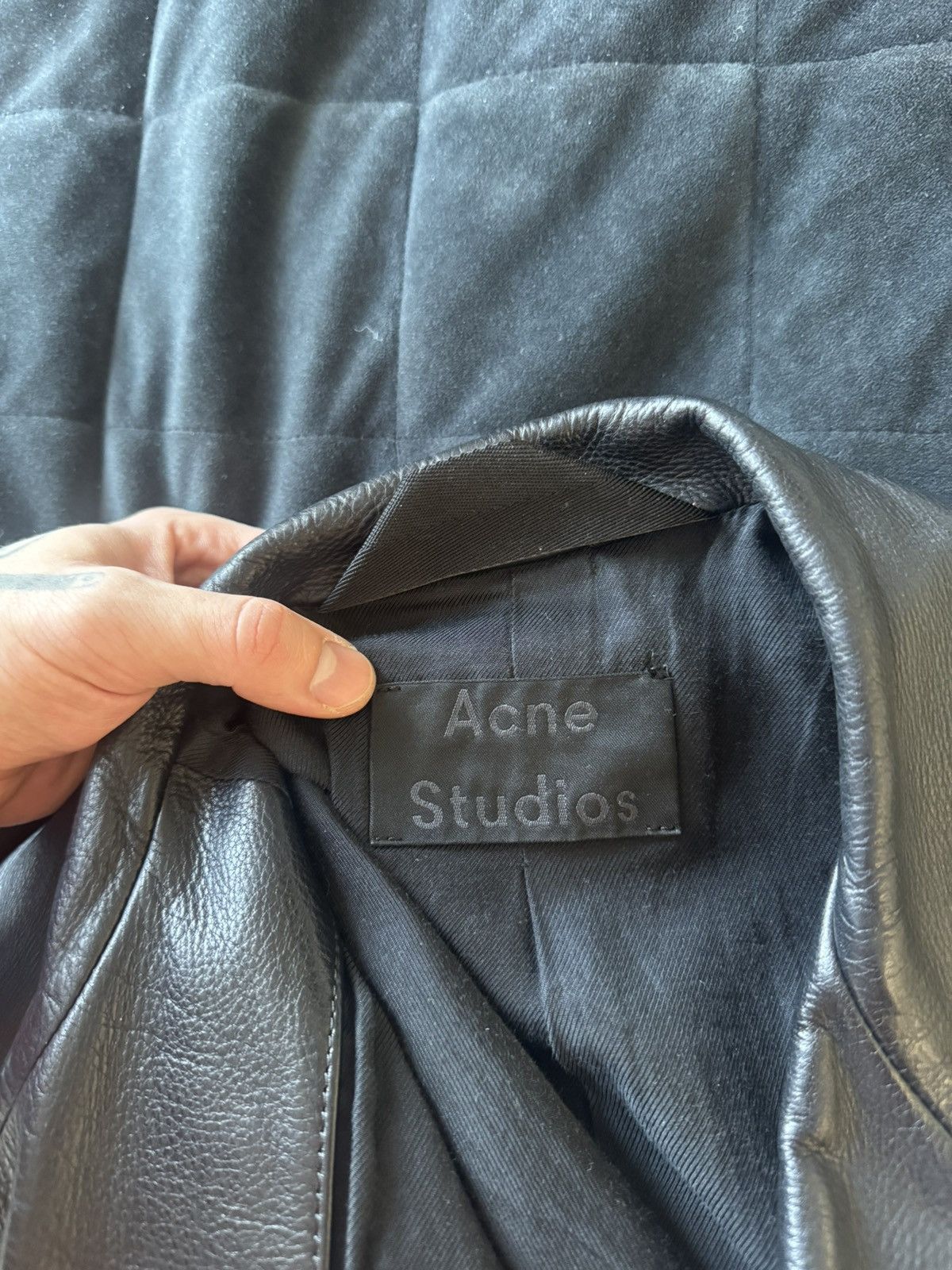 Acne Studios Acne Studios Gibson Jacket High Quality Leather Rare Black Size US L / EU 52-54 / 3 - 6 Thumbnail