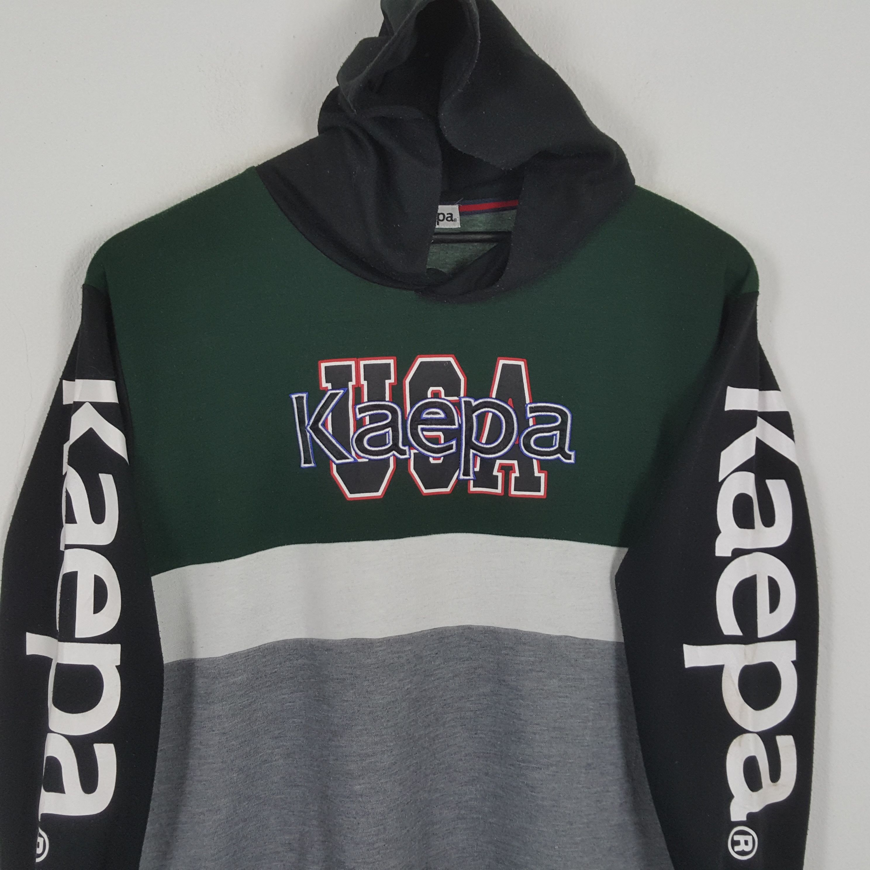 Kappa × Vintage KAEPA Spellout Design Streetwear Hoodies Size US XL / EU 56 / 4 - 2 Thumbnail