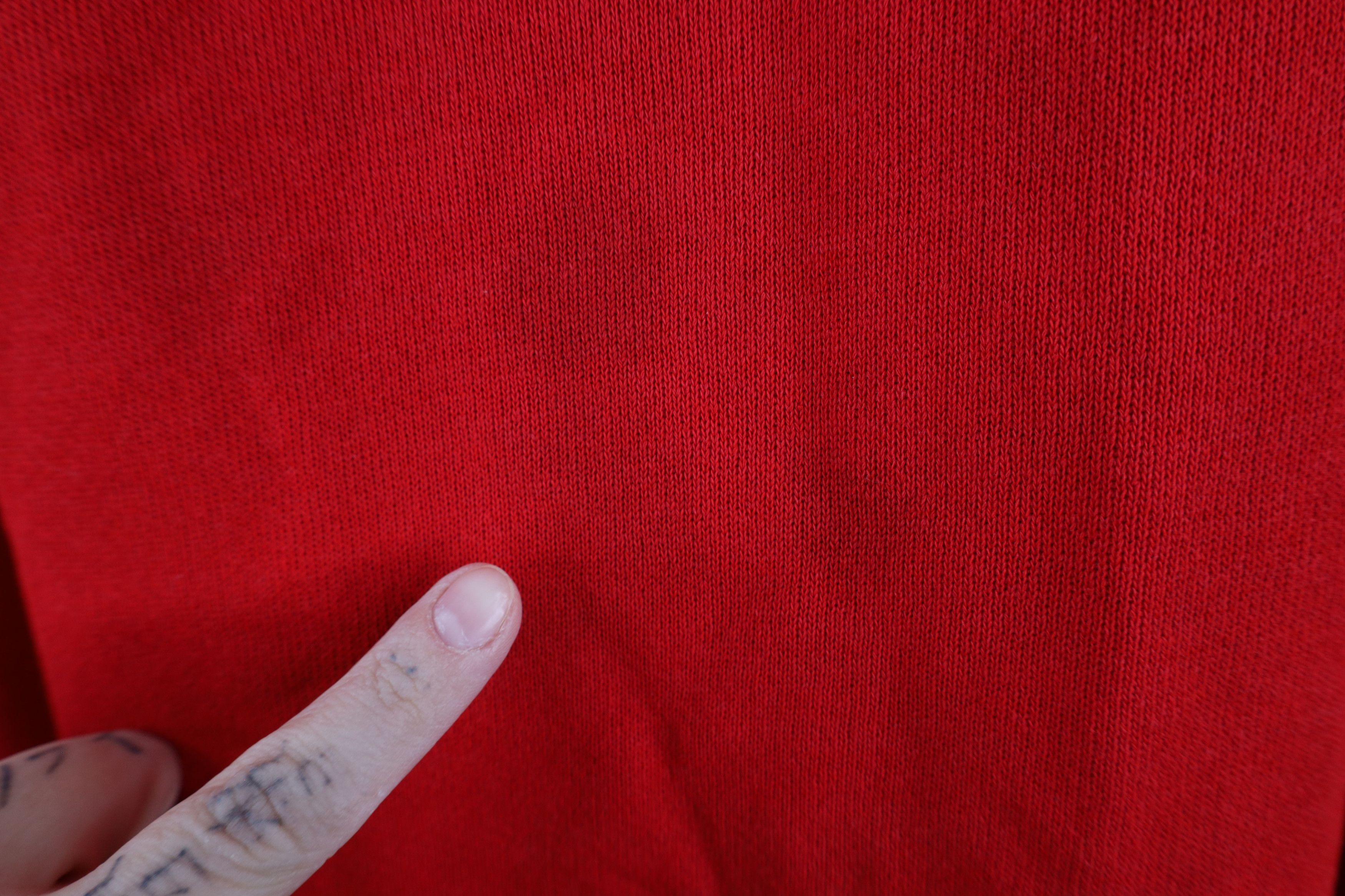 Vintage Vintage 90s Streetwear Blank Raglan Sweatshirt Red USA Size US XXL / EU 58 / 5 - 4 Thumbnail