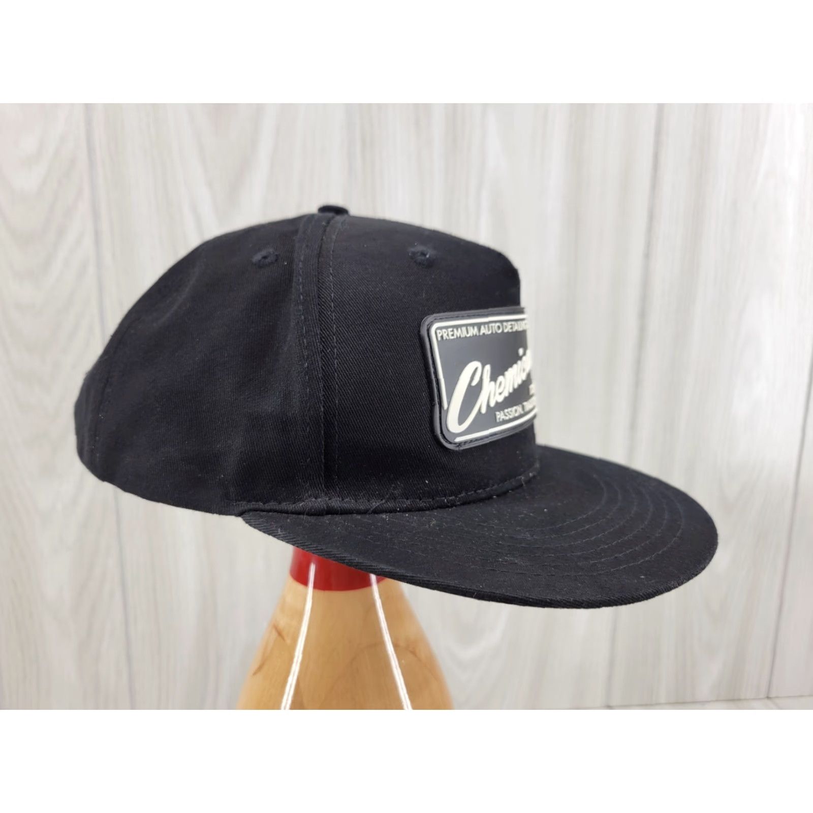Vintage Chemical Guys Black Snapback Hat Cap Men's Adjustable Cotton Solid Cap Casual Hat Size ONE SIZE - 4 Thumbnail