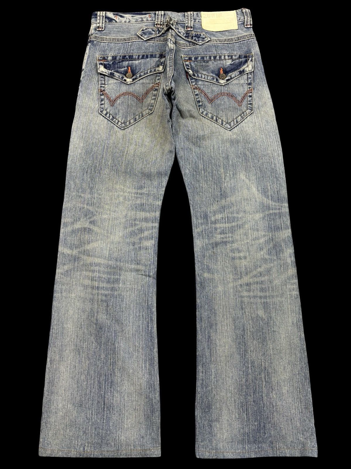 Edwin EDWIN XVS Japan Light Wash Distressed Flare Denim F944 Size US 30 / EU 46 - 2 Thumbnail