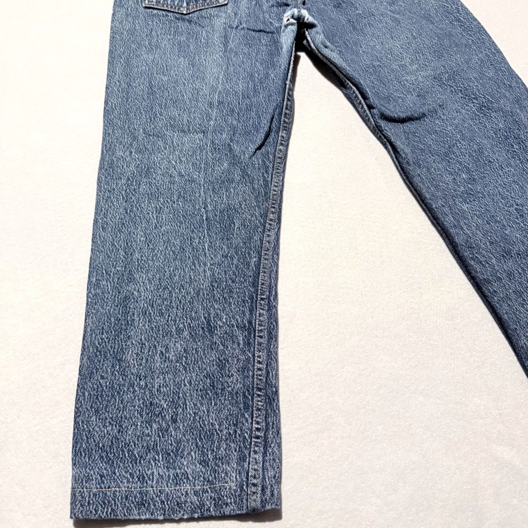Levi's Levi's Jeans Men Blue Denim Classic Straight 34X30 USA Made 5-Pocket Logo Button Zip - Flaws Size US 34 / EU 50 - 5 Thumbnail