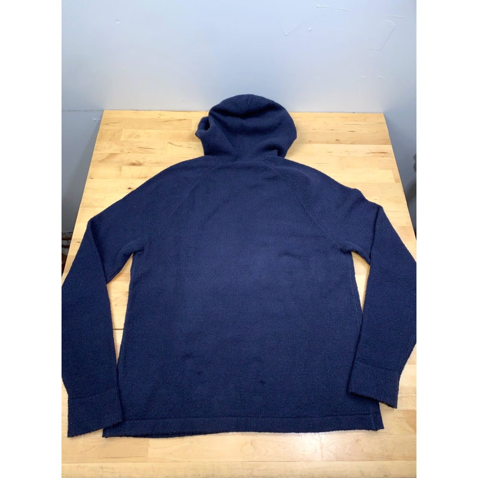 James Perse James Perse Cropped Cotton Jersey Hoodie Womens 2 Navy Blue Pullover 10017 Size XS / US 0-2 / IT 36-38 - 7 Thumbnail