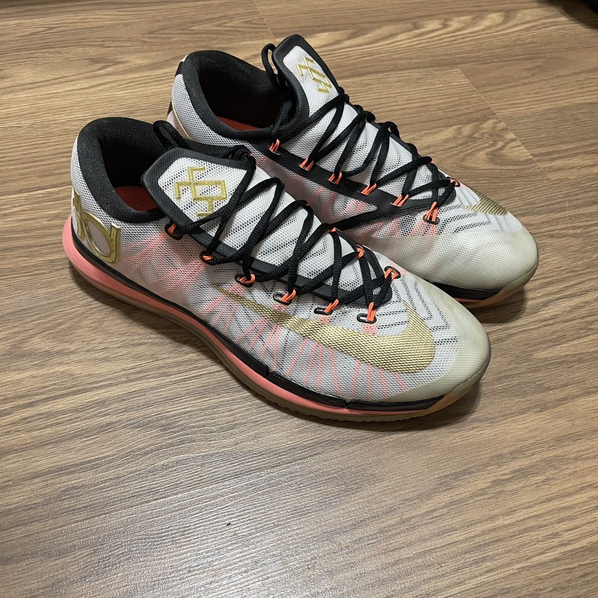 Nike 2014 Nike KD 6 Elite Gold Size US 13 / EU 46 - 3 Thumbnail