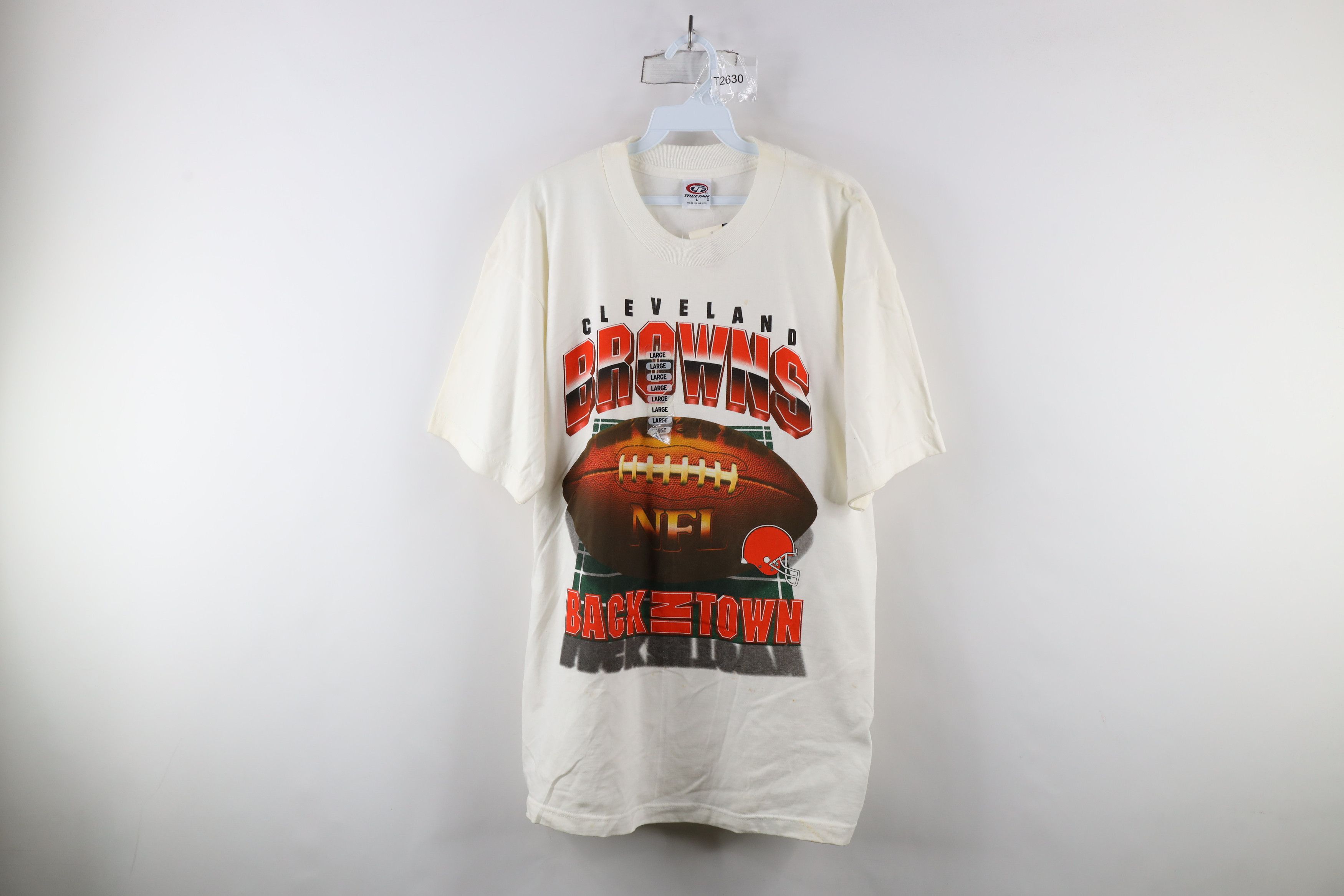 Vintage Deadstock Vintage 90s Cleveland Browns Football T-Shirt Size US L / EU 52-54 / 3 - 1 Thumbnail