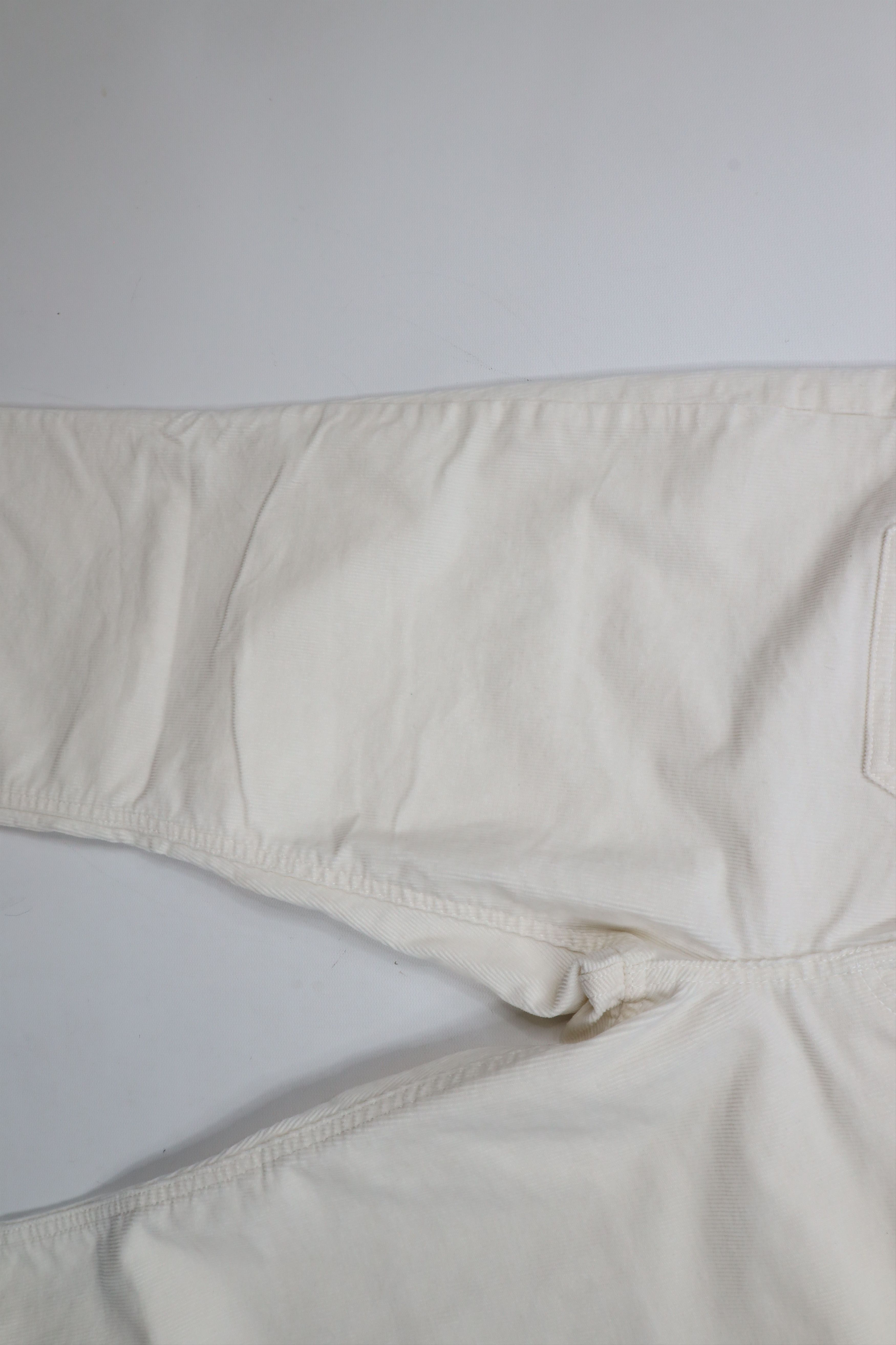 Gap × Vintage Vintage Y2K Gap Flare High Rise Corduroy Chino Pants Cream Size 32" / US 10 / IT 46 - 6 Thumbnail