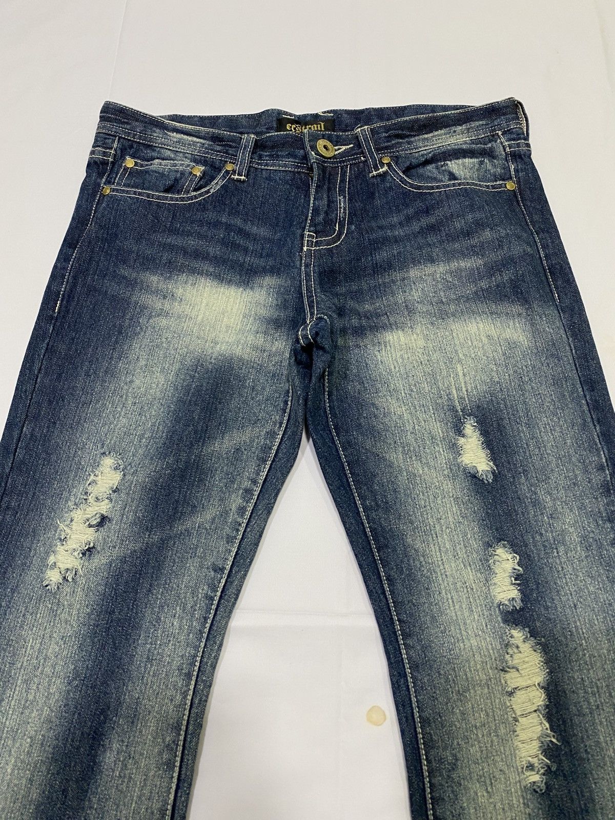 Tornado Mart Japanese brand X ecstrail flare jeans Size US 32 / EU 48 - 11 Thumbnail