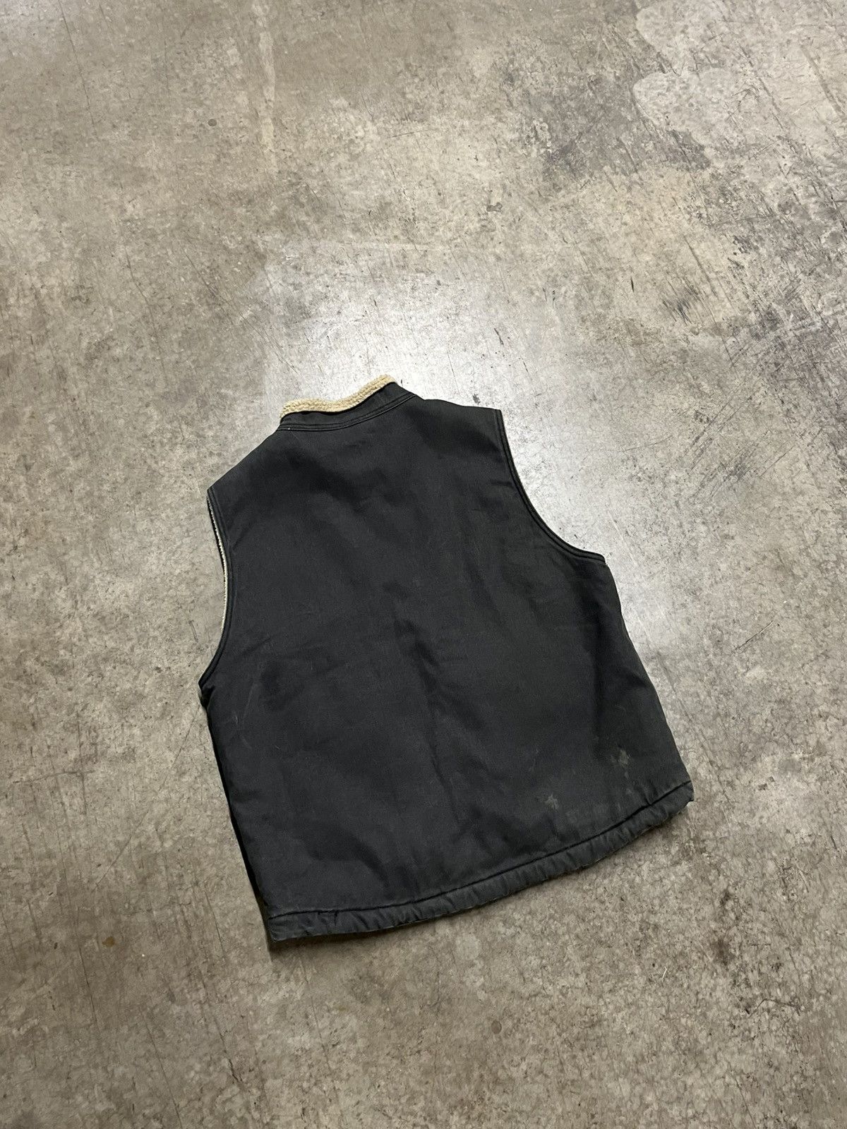 Carhartt × Vintage Carhartt style Sherpa lined workwear vest faded hype rare Size US L / EU 52-54 / 3 - 5 Thumbnail