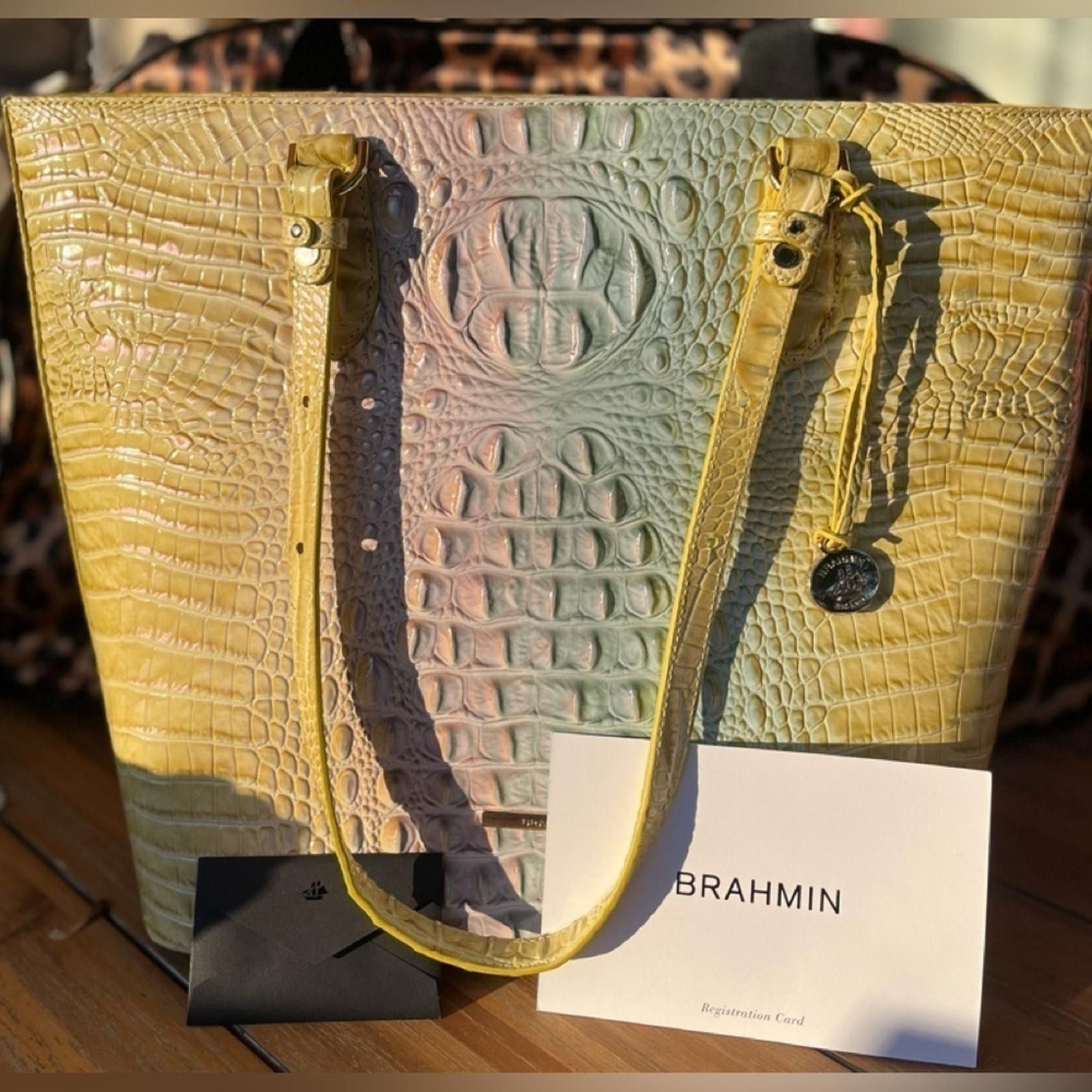 BRAHMIN Brahmin Ellen Ombre Daybreak Melbourne Tote Size ONE SIZE - 2 Thumbnail