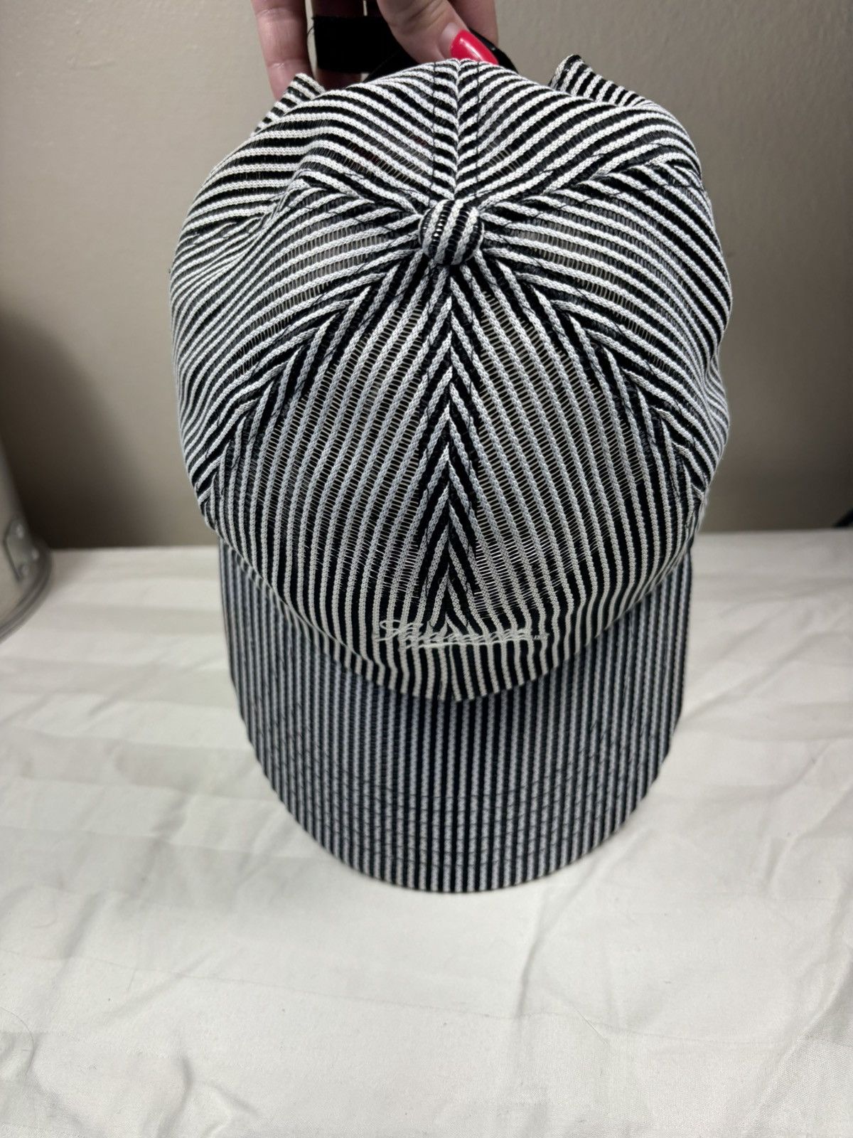 Supreme Supreme Stripe Mesh 6-Panel Hat Size ONE SIZE - 6 Thumbnail