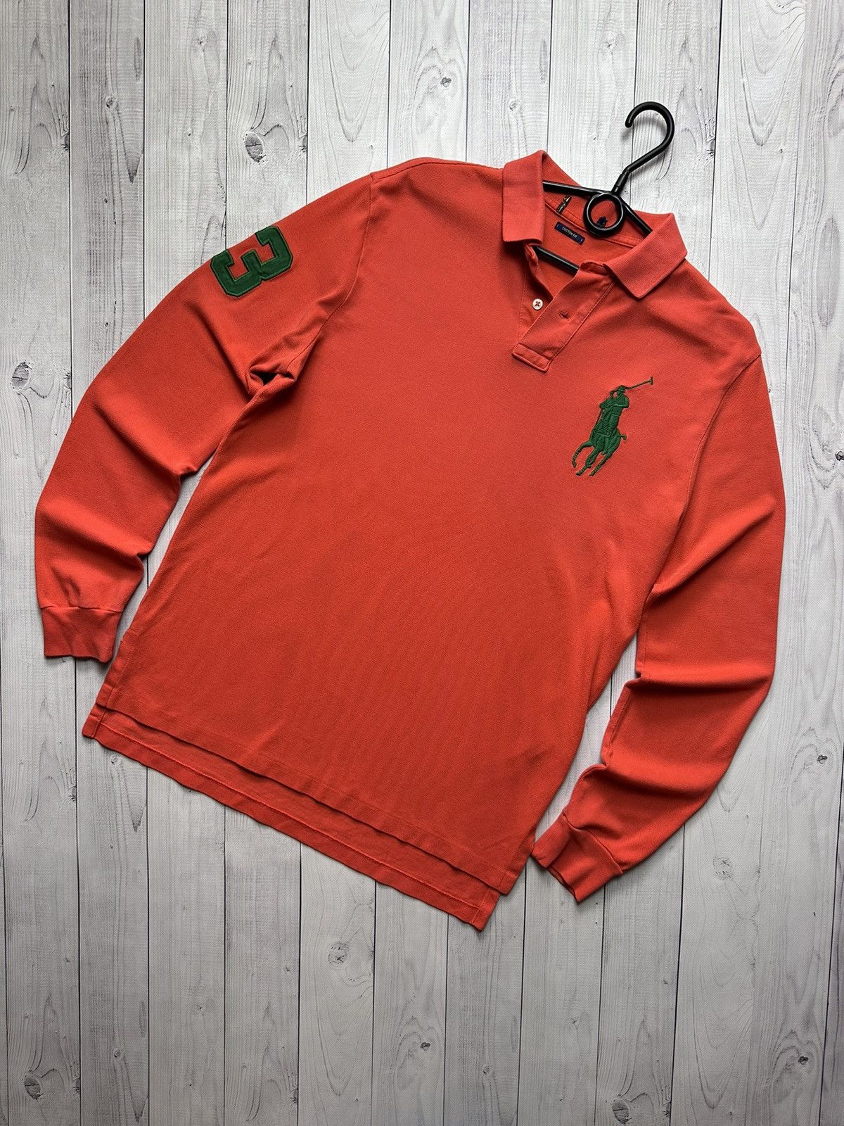 Polo Ralph Lauren × Vintage Vintage polo Ralph Lauren orange rugby jersey size M Size US M / EU 48-50 / 2 - 1 Thumbnail