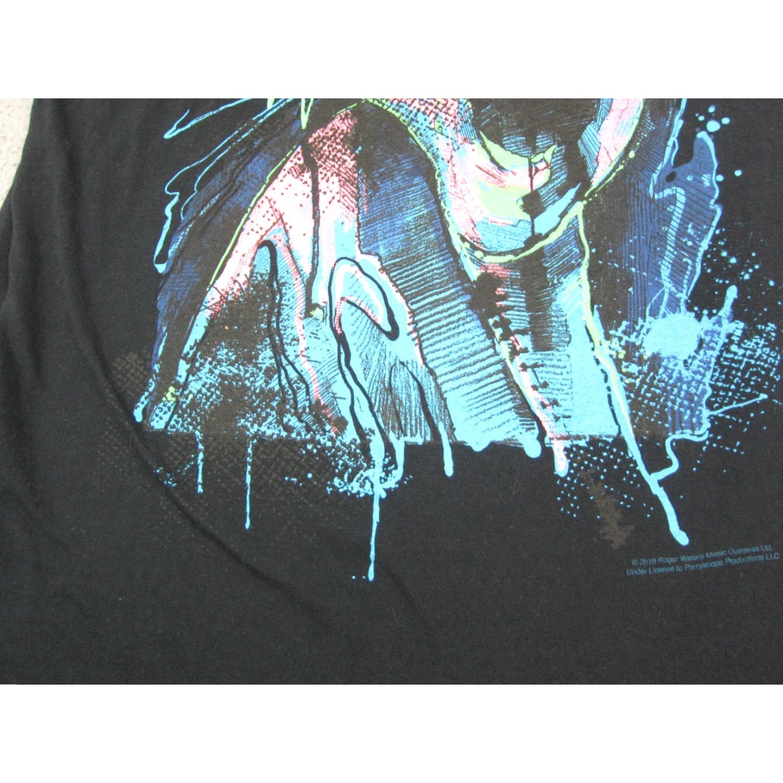 Liquid Blue Pink Floyd Shirt Mens Large L Black The Wall Liquid Blue Screaming Face Shirt Size US L / EU 52-54 / 3 - 4 Thumbnail