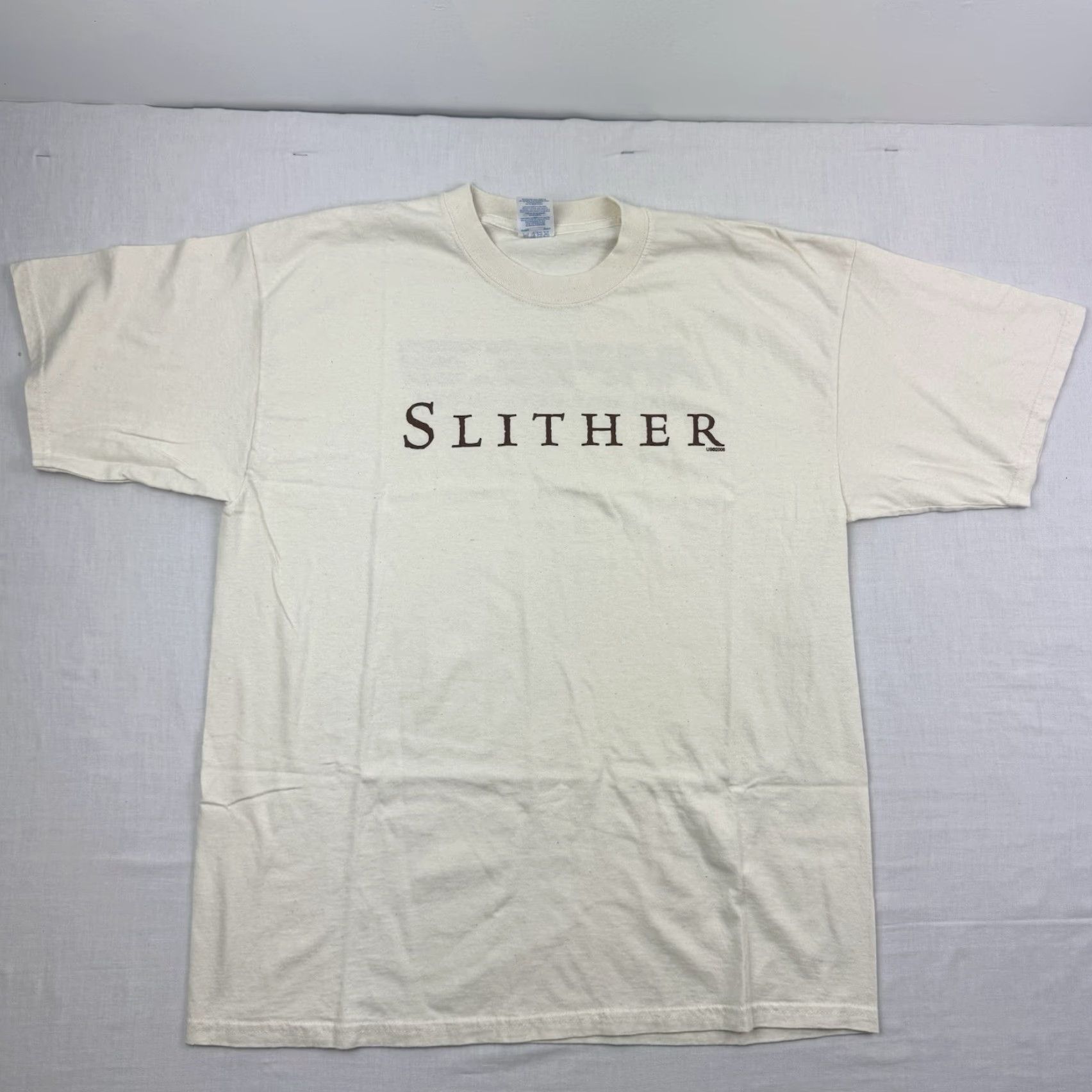 Gildan VINTAGE Gildan Slither Movie Promo T-Shirt Adult XL Beige Horror 2006 Y2K Mens Size US XL / EU 56 / 4 - 2 Thumbnail