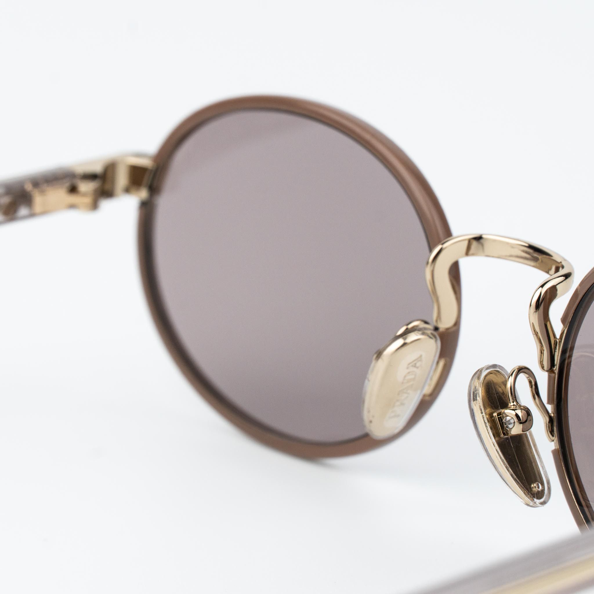 Prada Prada Women Sunglasses Oval PRB56S 24E20I NEW AUTHENTIC Size ONE SIZE - 7 Thumbnail