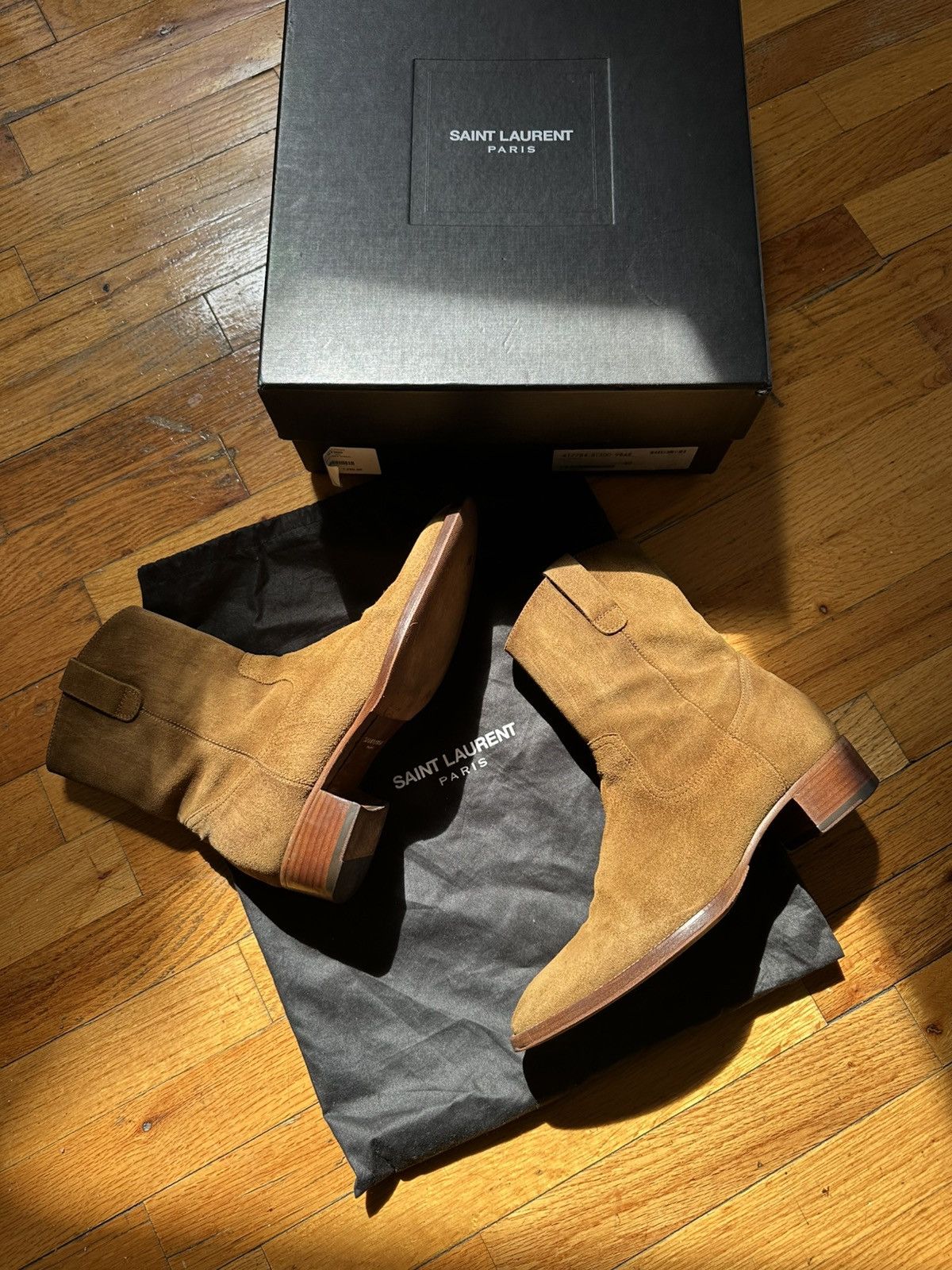 Saint Laurent Paris Hedi Slimane Wyatt Cowboy Boots Size US 7 / EU 40 - 3 Thumbnail