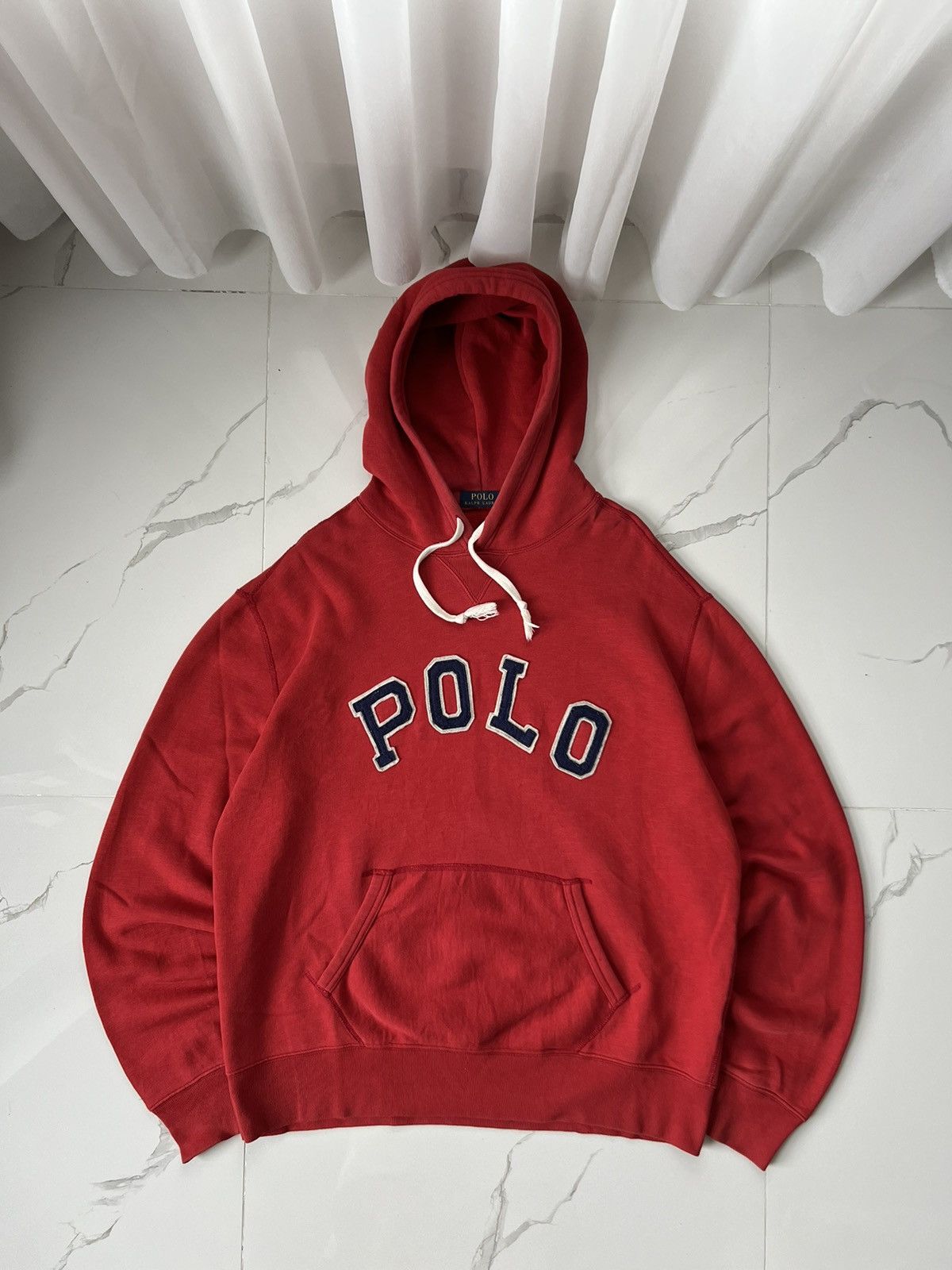 POLO RALPH LAUREN SPELLOUT OLD MONEY LOGO Y2K HOODIE