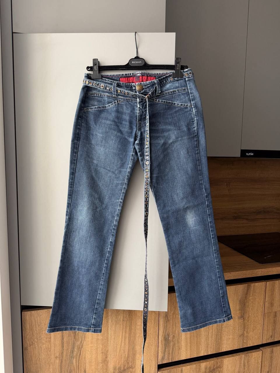 Marithe + Francois Girbaud SICK💥 Marithe Francois Girbaud Distressed Flare Jeans Size 30" / US 8 / IT 44 - 1 Thumbnail