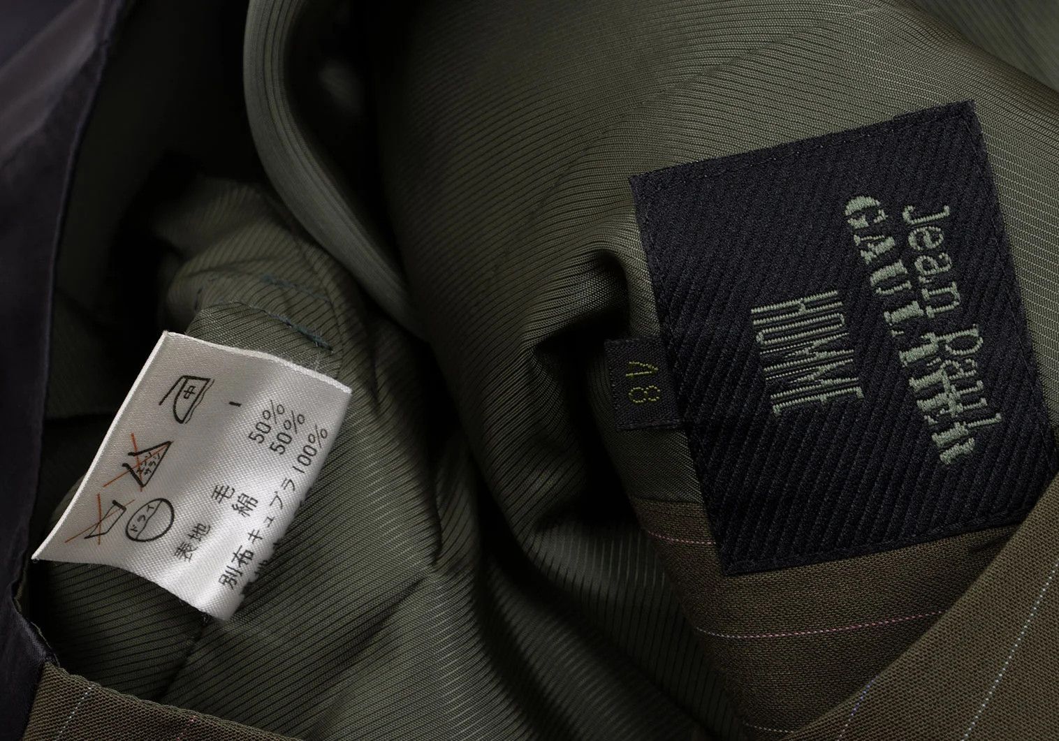 Jean Paul Gaultier Colorful Stripe Wool Cotton Vest in Khaki and Others Size US M / EU 48-50 / 2 - 16 Thumbnail