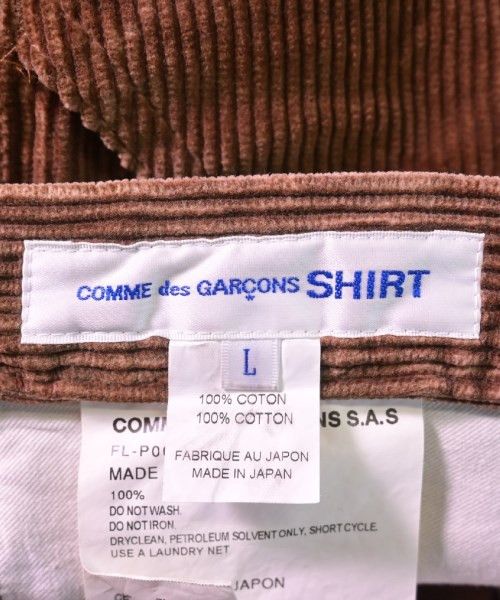 Comme des Garcons SHIRT Casual Pants Plain Slacks Cotton Brown Size US 35 - 3 Thumbnail