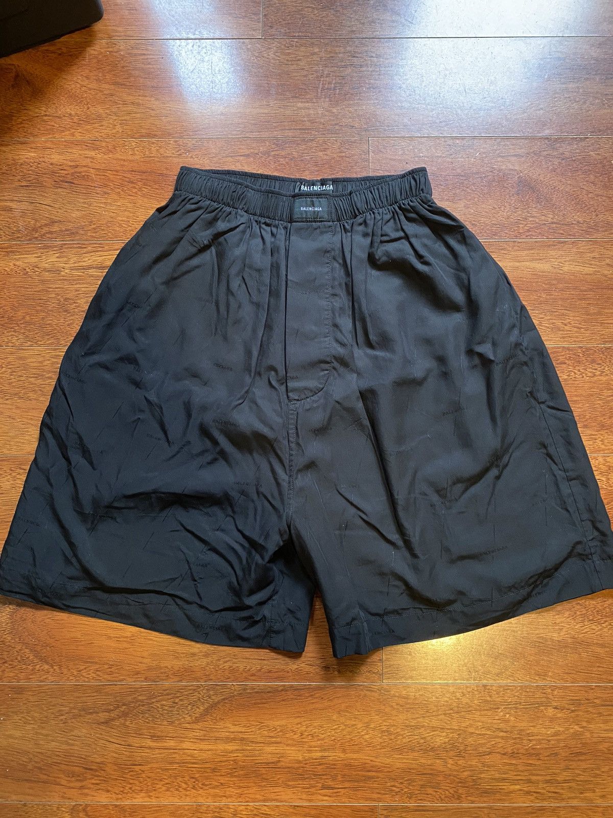 極美品 BALENCIAGA OVERSIZE SHORTS Lサイズ 黒