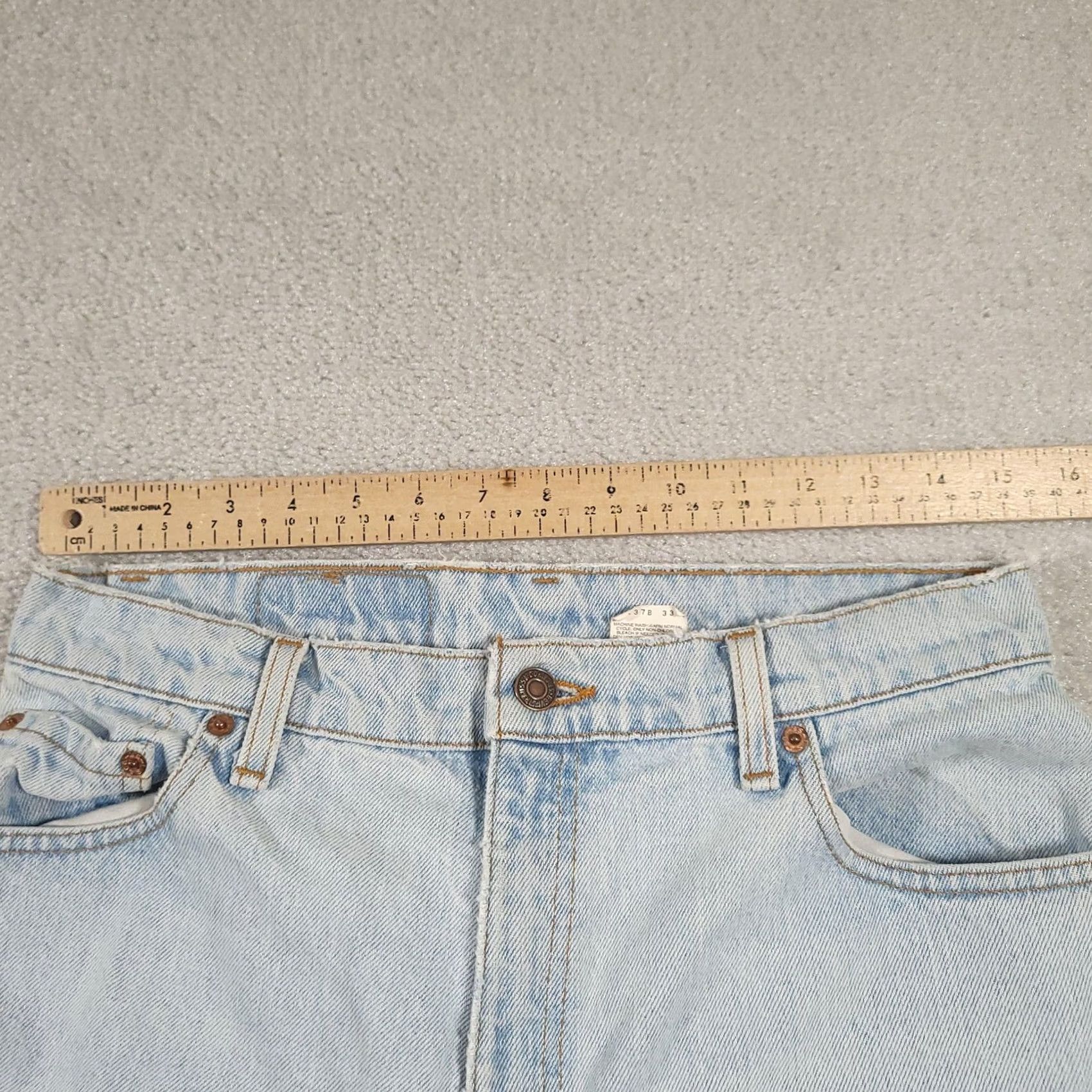 Levi's VINTAGE Levi's 550 Relaxed Tapered Mom Jeans Womens 12 Long Light Wash 90s Jeans Size 34" / US 12 / IT 48 - 7 Thumbnail