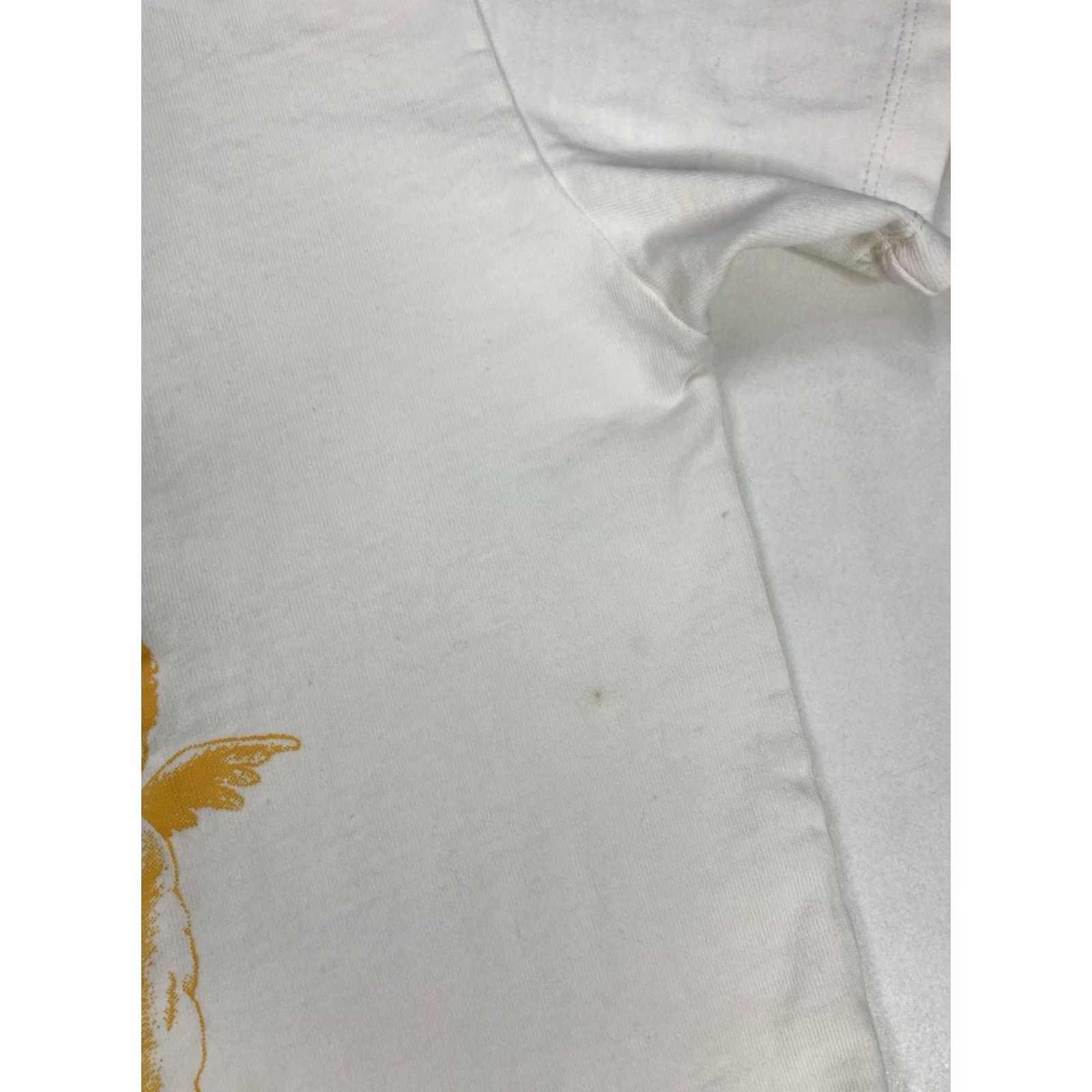 Vintage Almost Someday White T-Shirt Men XL Short Sleeve Graphic Cupid Angel Flower Crew Neck Logo All Seasons Comfort Shirt Size US XL / EU 56 / 4 - 4 Thumbnail