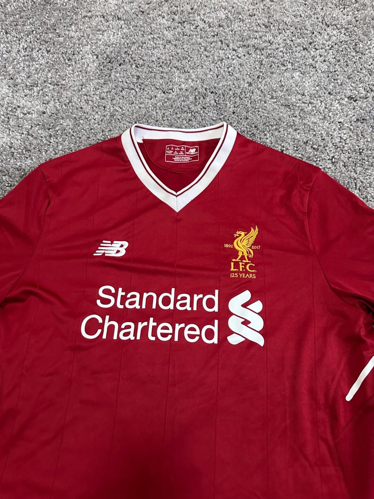 New Balance Liverpool 2017-2018 Home Soccer Jersey Football Kit Sz L Size US M / EU 48-50 / 2 - 3 Thumbnail