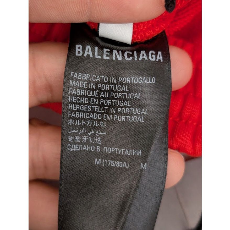 Balenciaga o1rshd1 Sweat Shorts in Bright Red Size US 32 / EU 48 - 12 Thumbnail