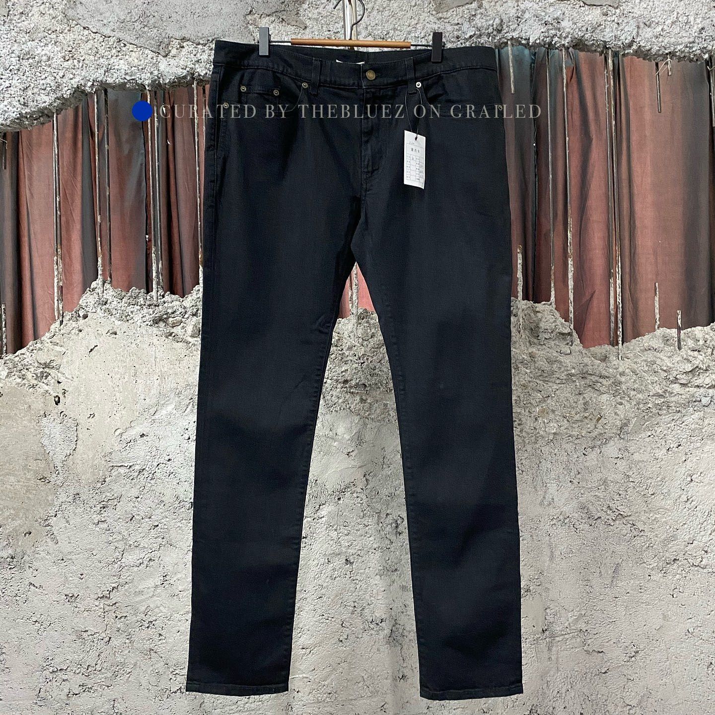 Saint Laurent Paris Black Stretch Denim Jeans, Size 36 Size US 36 / EU 52 - 1 Thumbnail