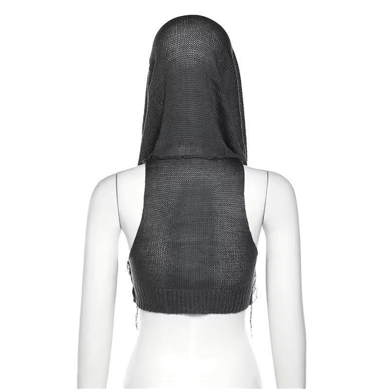Handmade × Vintage Streetwear Knitted Crochet Tank Top Y2k Size S / US 4 / IT 40 - 5 Thumbnail