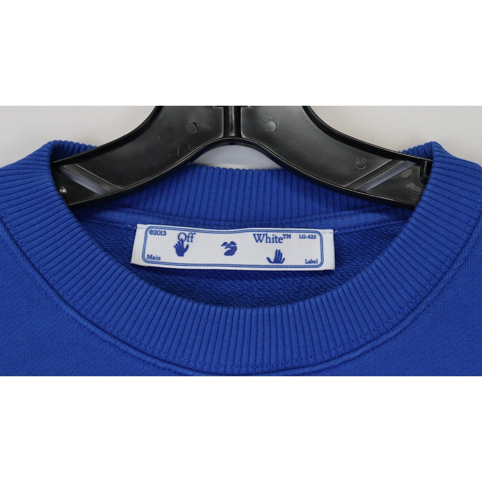 Off-White o1rshd1 Tech Marker Over Crewneck in Blue Black Size US S / EU 44-46 / 1 - 8 Thumbnail
