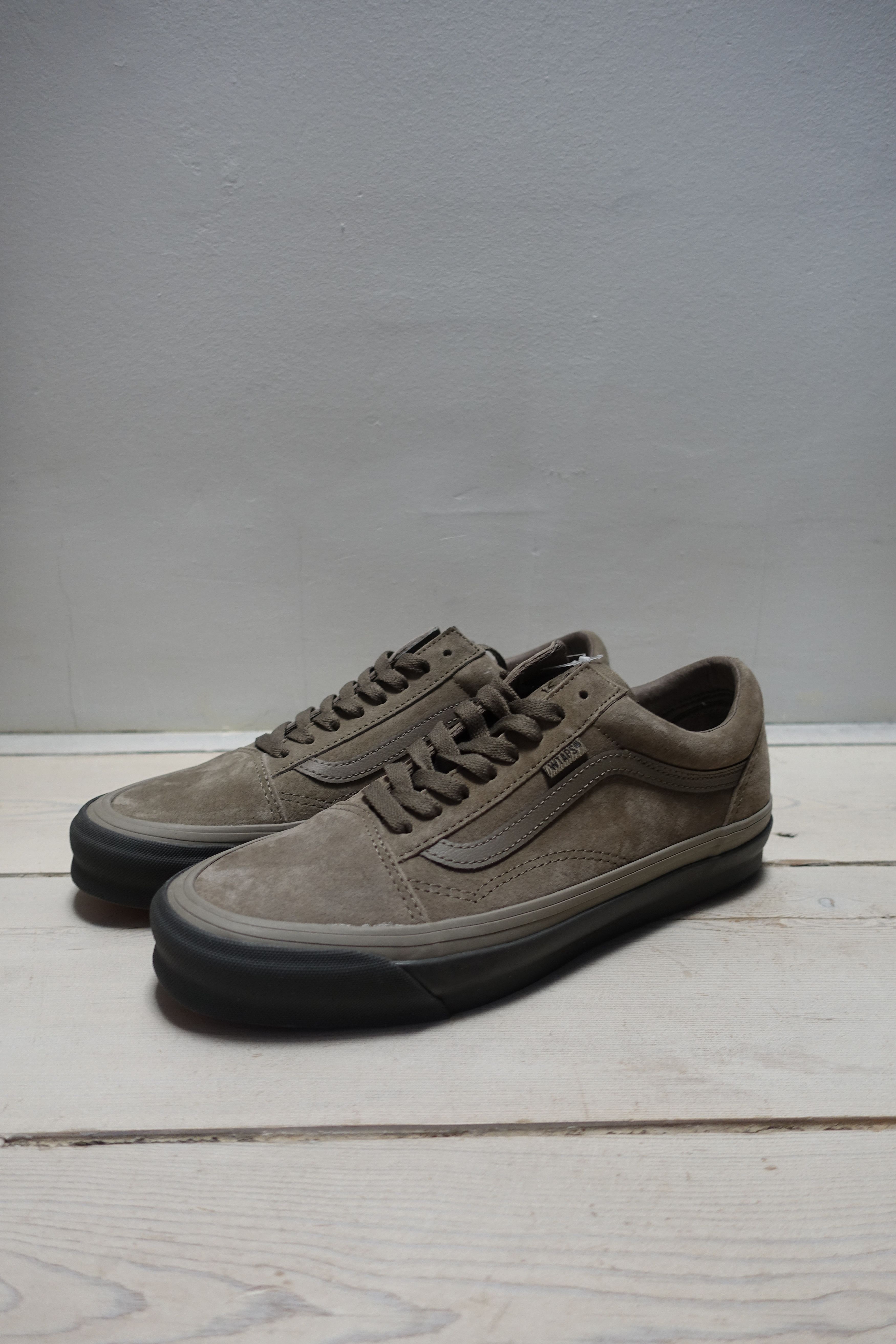 image of Vans Taupe Wtaps Edition OG Old Skool Lx Sneakers in Olive/Coyote/Tan, Men's (Size 9.5)