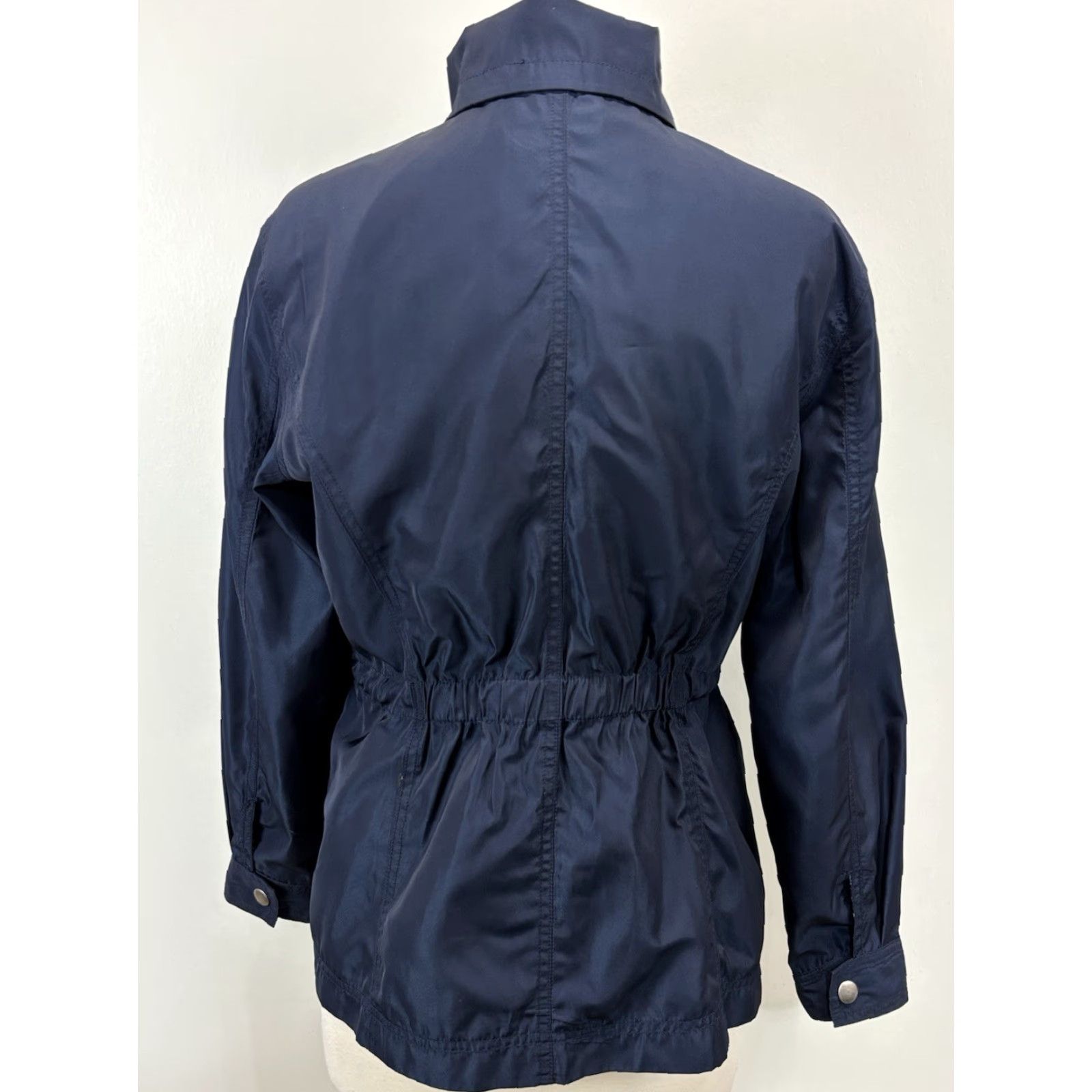 Coldwater Creek COLDWATER CREEK Women's Anorak Jacket Windbreaker Lightweight PM Petites Blue Fall Spring Size M / US 6-8 / IT 42-44 - 3 Thumbnail