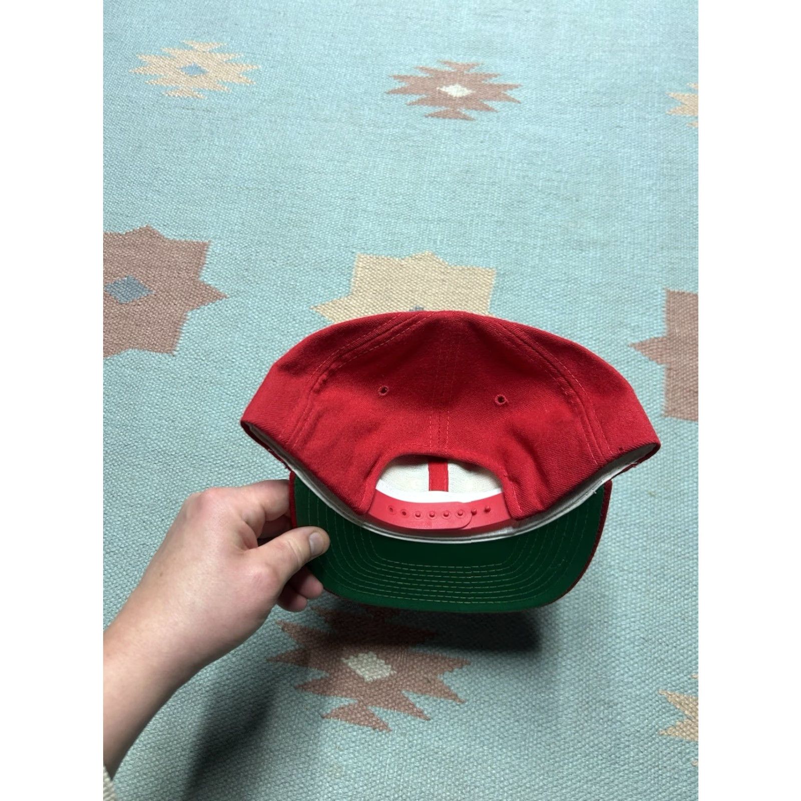 Sports Specialties VINTAGE Sports Specialties Snapback Hat Cap Wool Red Men's Adjustable Kentucky Derby Churchill Downs Derby Hat Size ONE SIZE - 5 Thumbnail