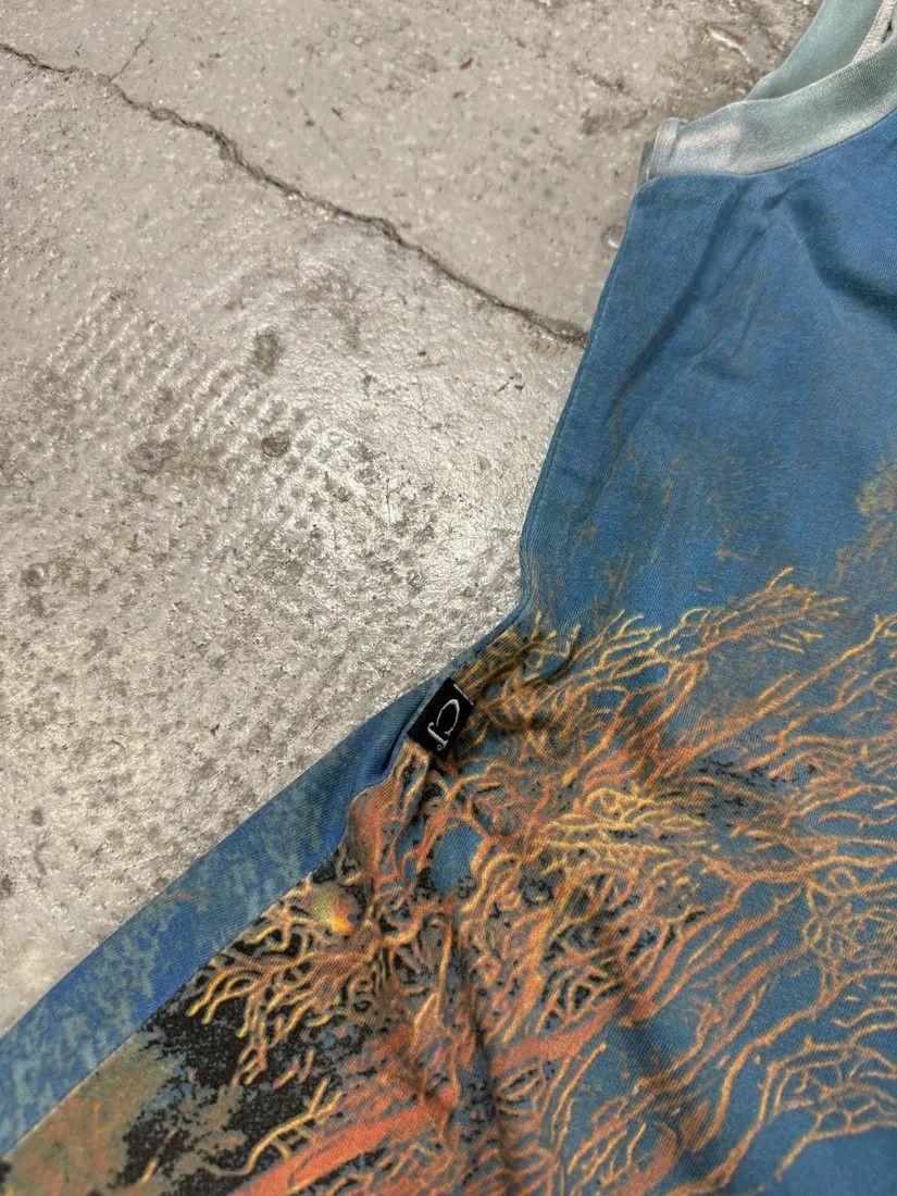 Designer × Roberto Cavalli × Vintage SS1998 Cavalli Blue Coral Ocean Dress Size M / US 6-8 / IT 42-44 - 6 Thumbnail