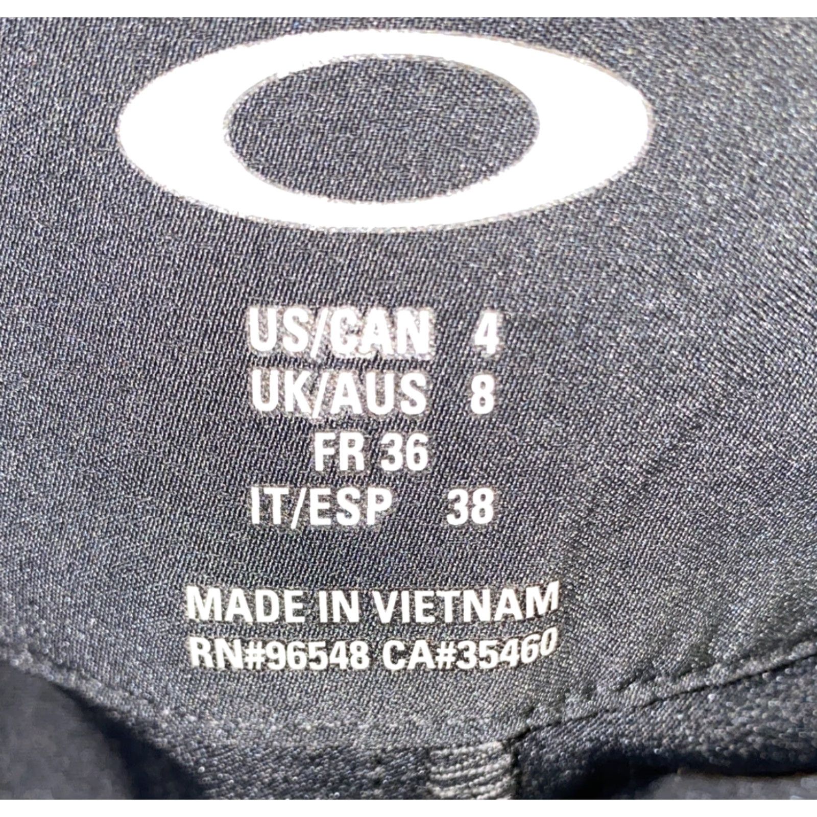 Oakley Oakley Womens Black Polyester/Spandex Athletic Pants Size 4 Size 27" / US 4 / IT 40 - 5 Thumbnail